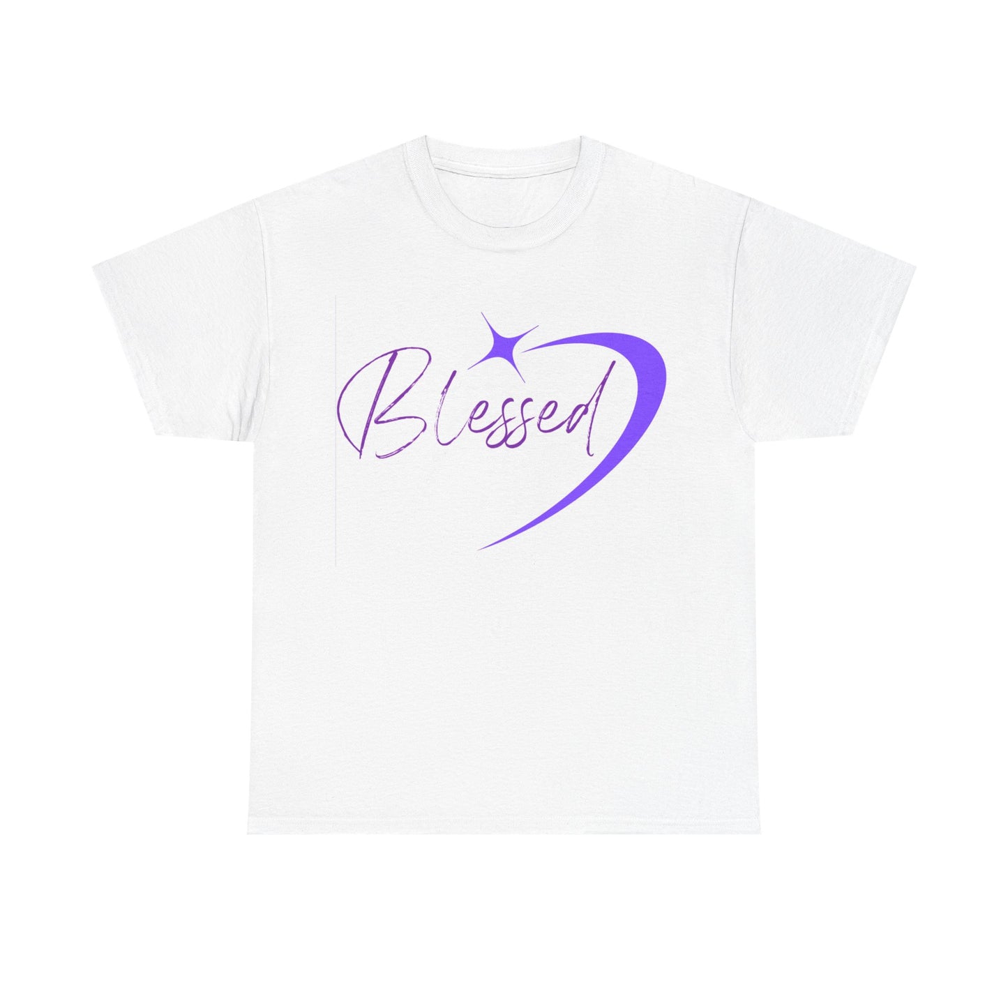 Blessed Unisex Heavy Cotton Tee – Inspirational Graphic Shirt