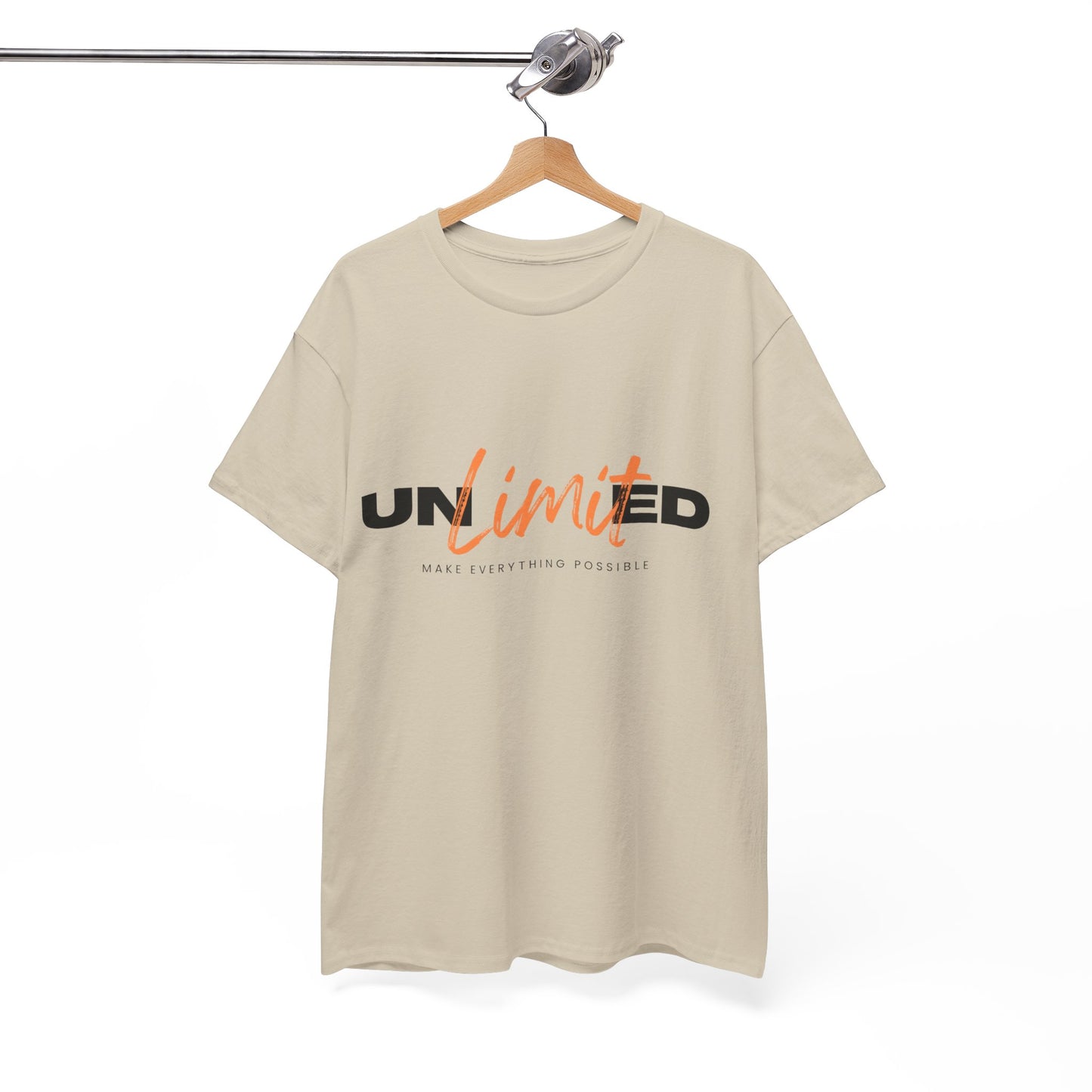 Unlimited Unisex Heavy Cotton Tee - Empowerment Shirt, Gift for Friends, Motivational Clothing, Casual Wear, Everyday T-Shirt