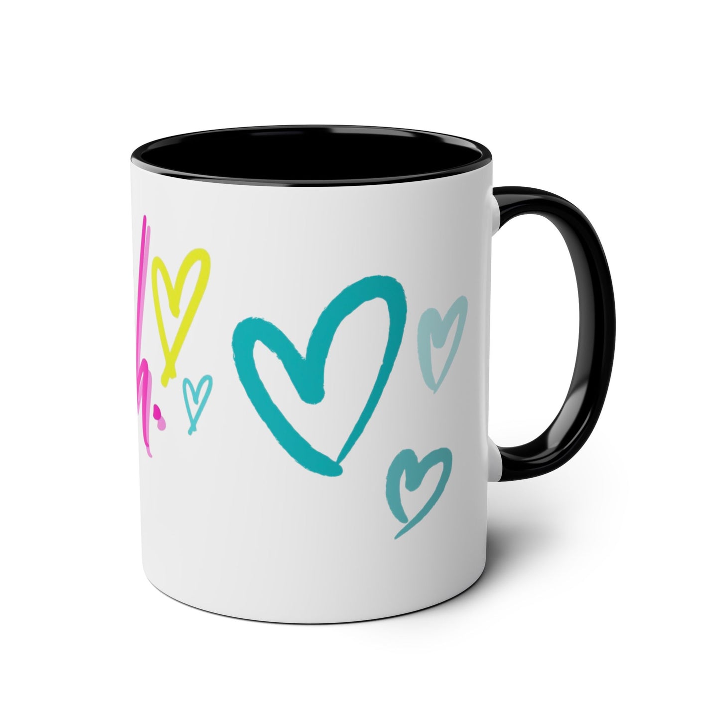 Inspirational Two-Tone Coffee Mug - You Are Enough, Motivational Gift, Self-Care Mug, Coffee Lover Gift, Cheerful Drinkware