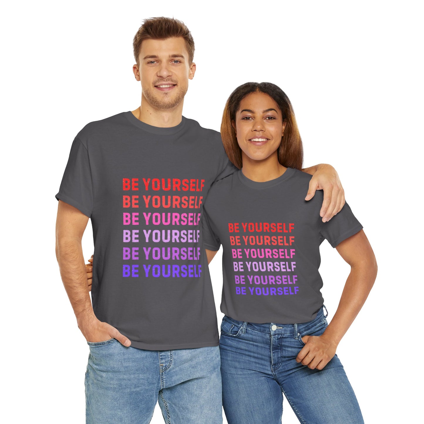 Bold Unisex Tee - Be Yourself Graphic Design