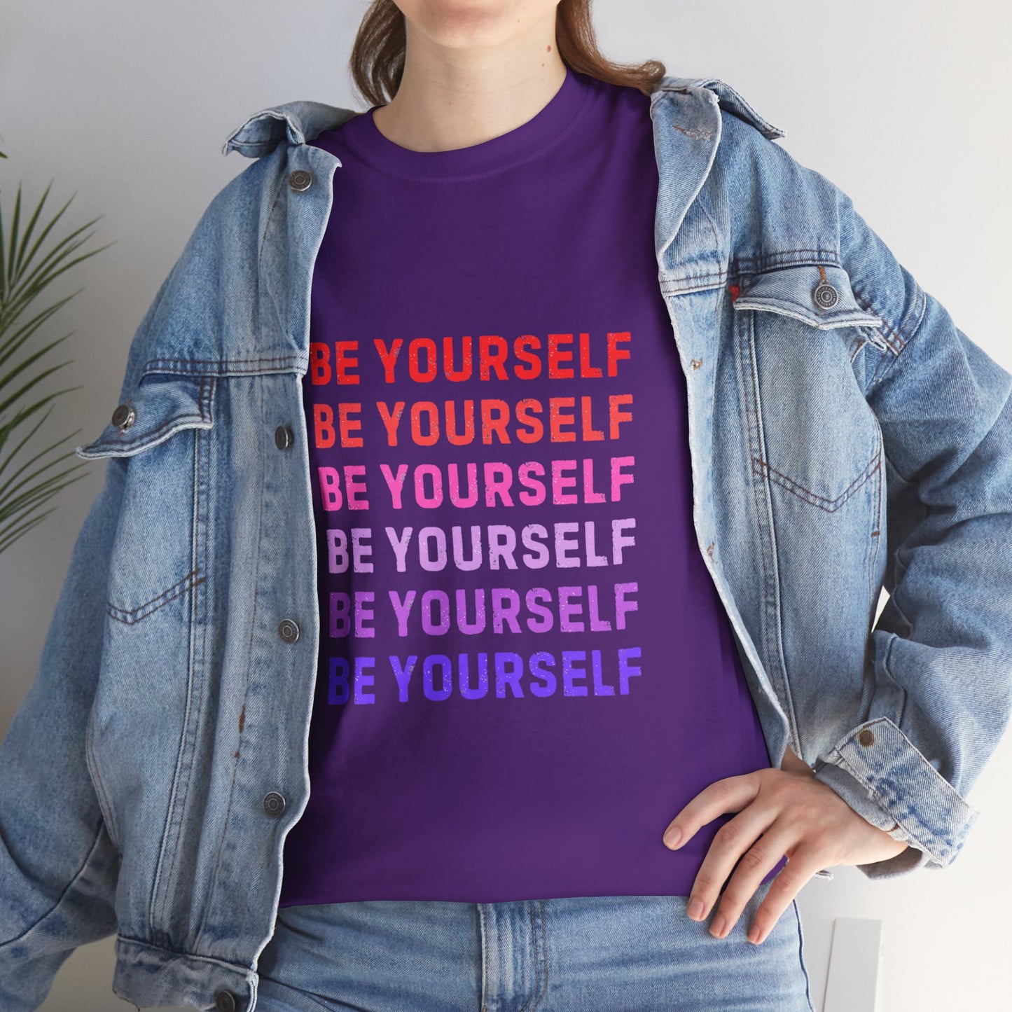 Bold Unisex Tee - Be Yourself Graphic Design