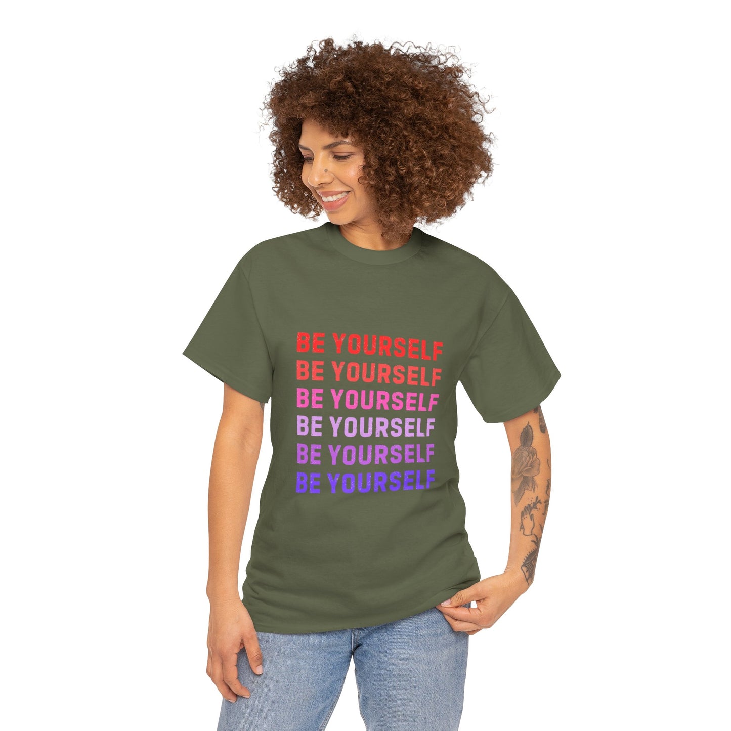 Bold Unisex Tee - Be Yourself Graphic Design