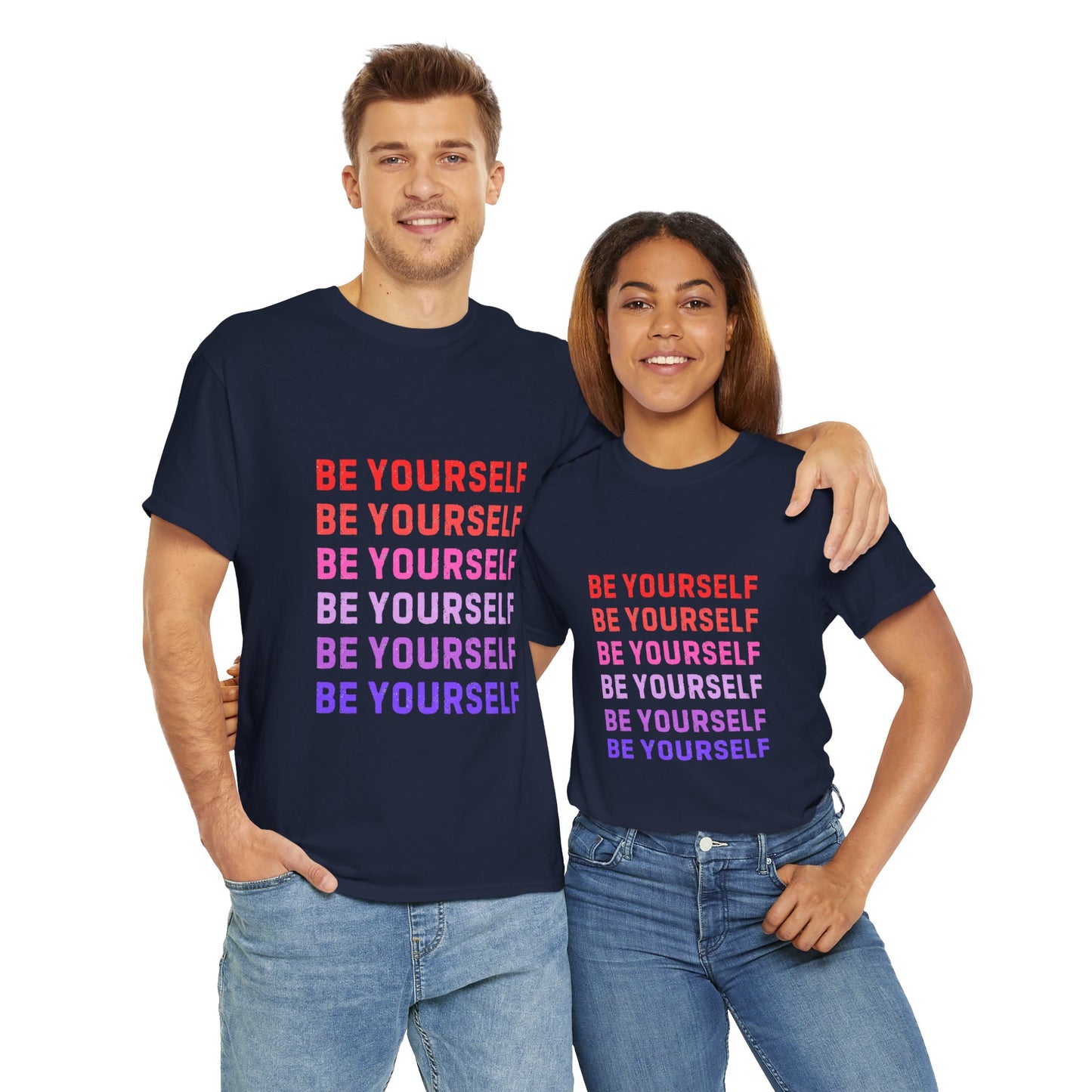 Bold Unisex Tee - Be Yourself Graphic Design