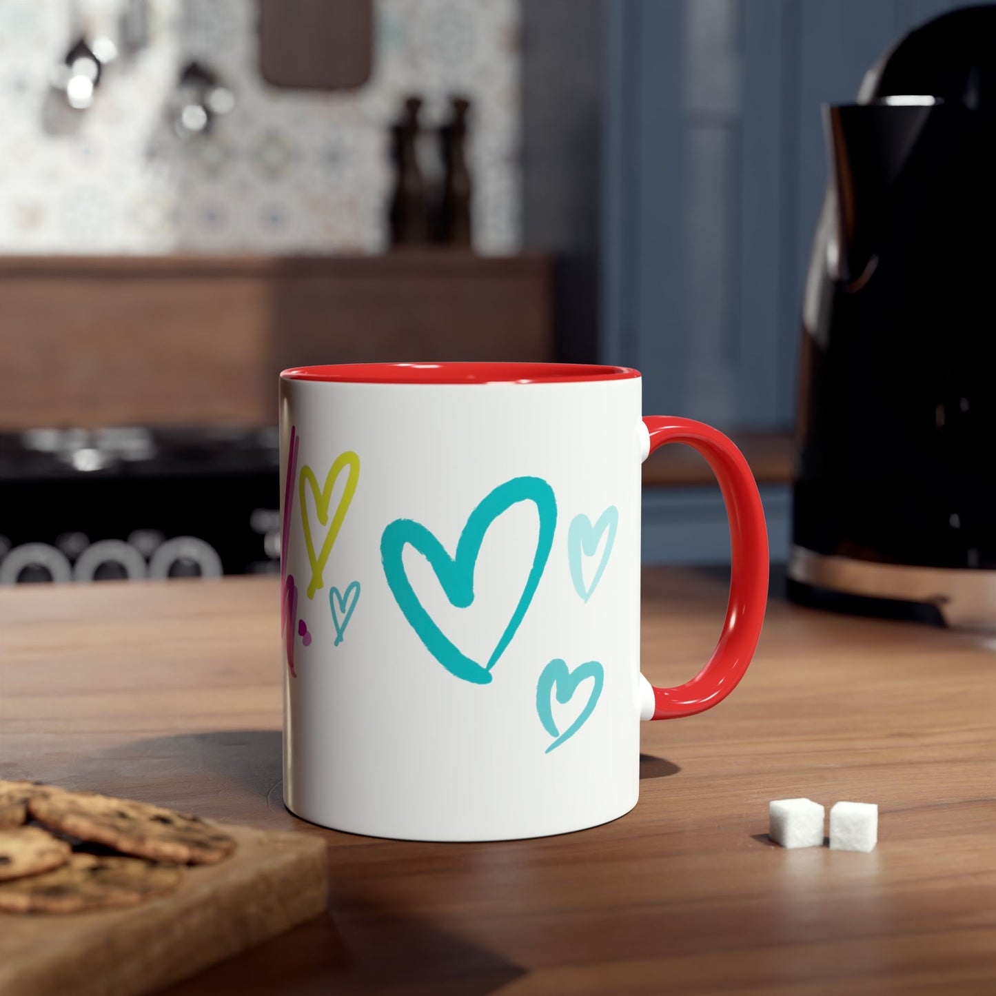 Inspirational Two-Tone Coffee Mug - You Are Enough, Motivational Gift, Self-Care Mug, Coffee Lover Gift, Cheerful Drinkware
