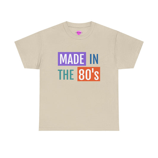 Vintage 80s Unisex Tee - Bold and Colorful Design
