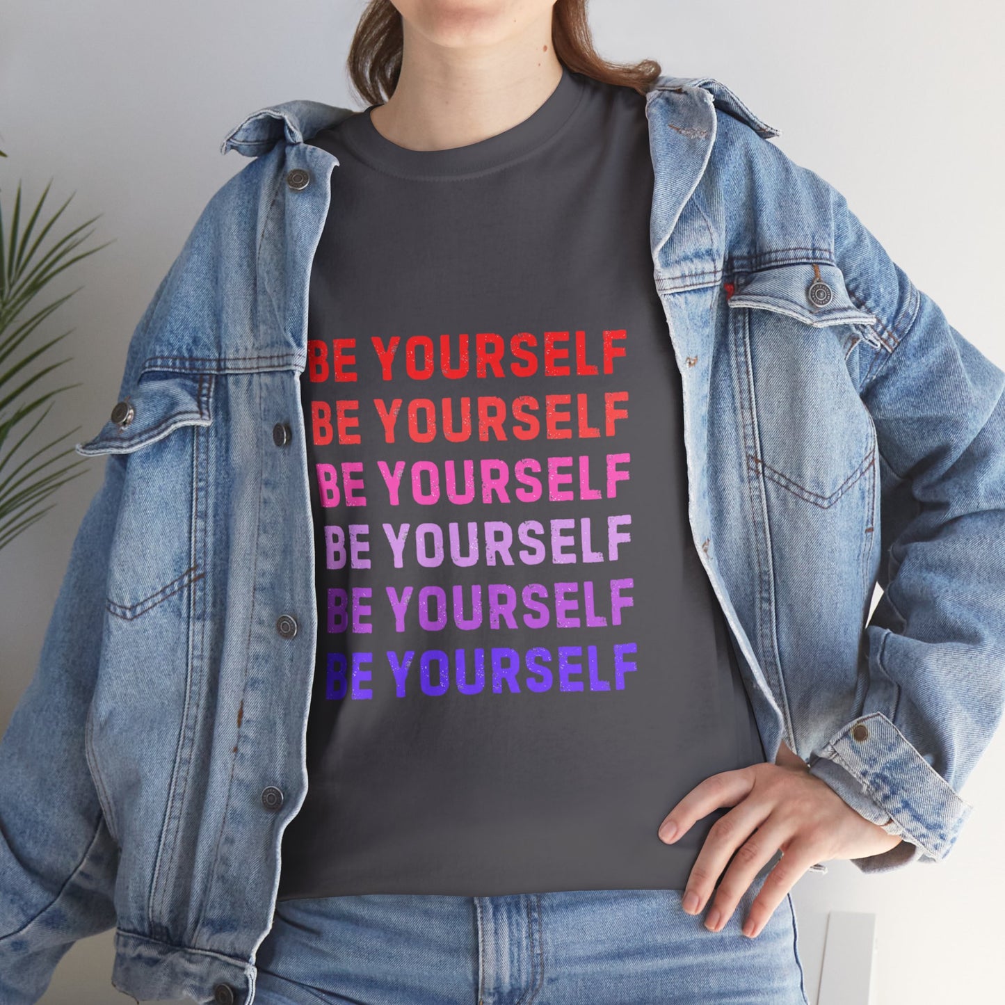 Bold Unisex Tee - Be Yourself Graphic Design