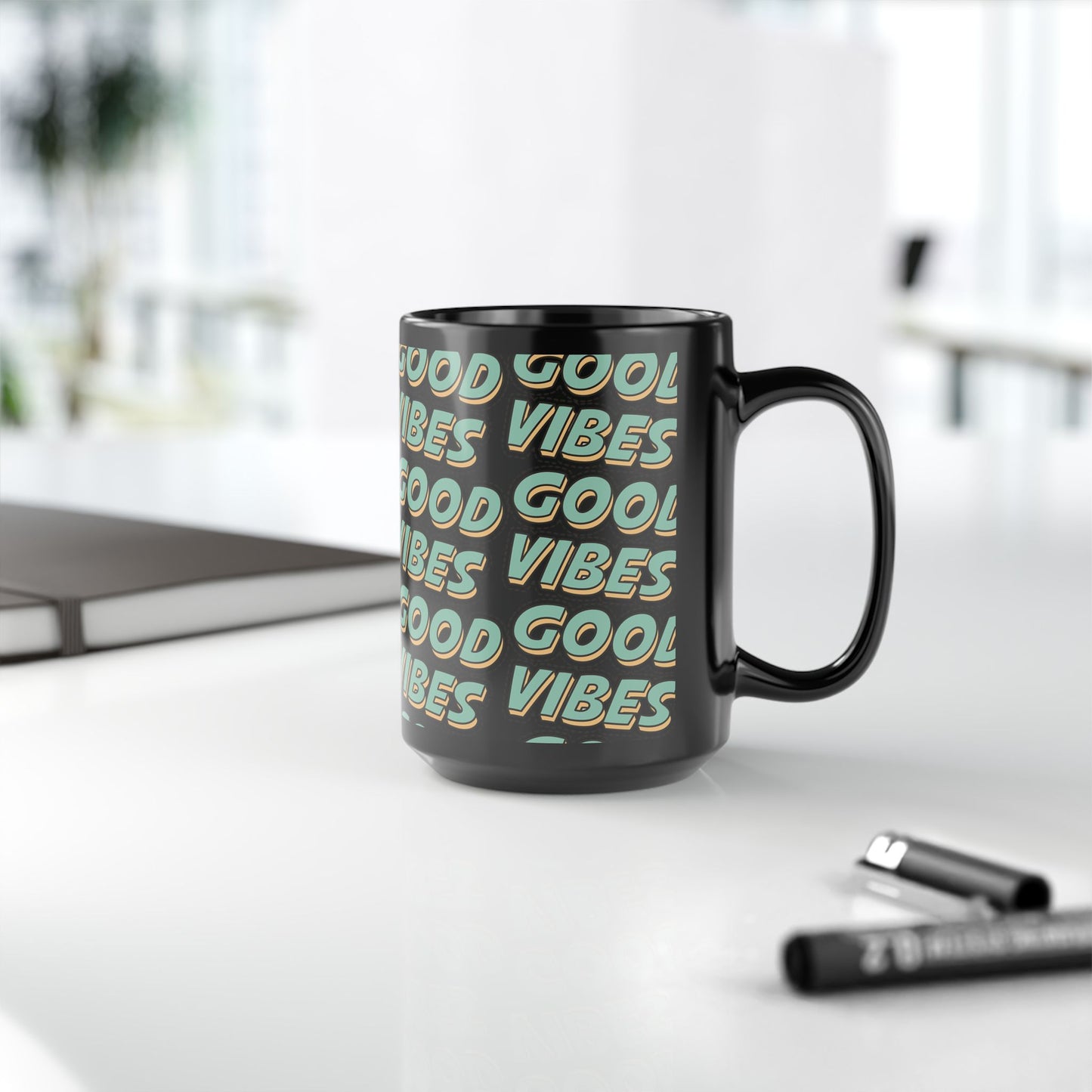 Good Vibes, Black Mug