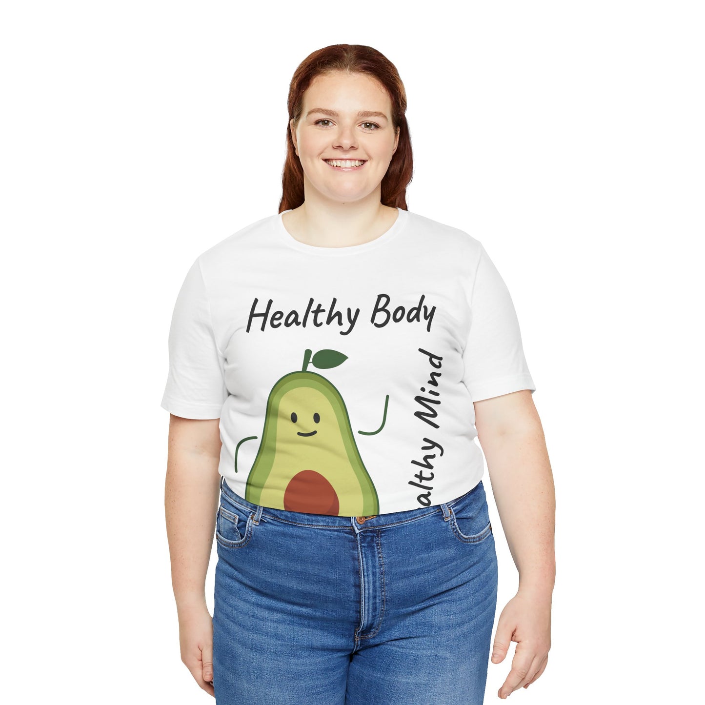 Healthy Body Healthy Mind AvacadoTee - Unisex Jersey Short Sleeve T-Shirt