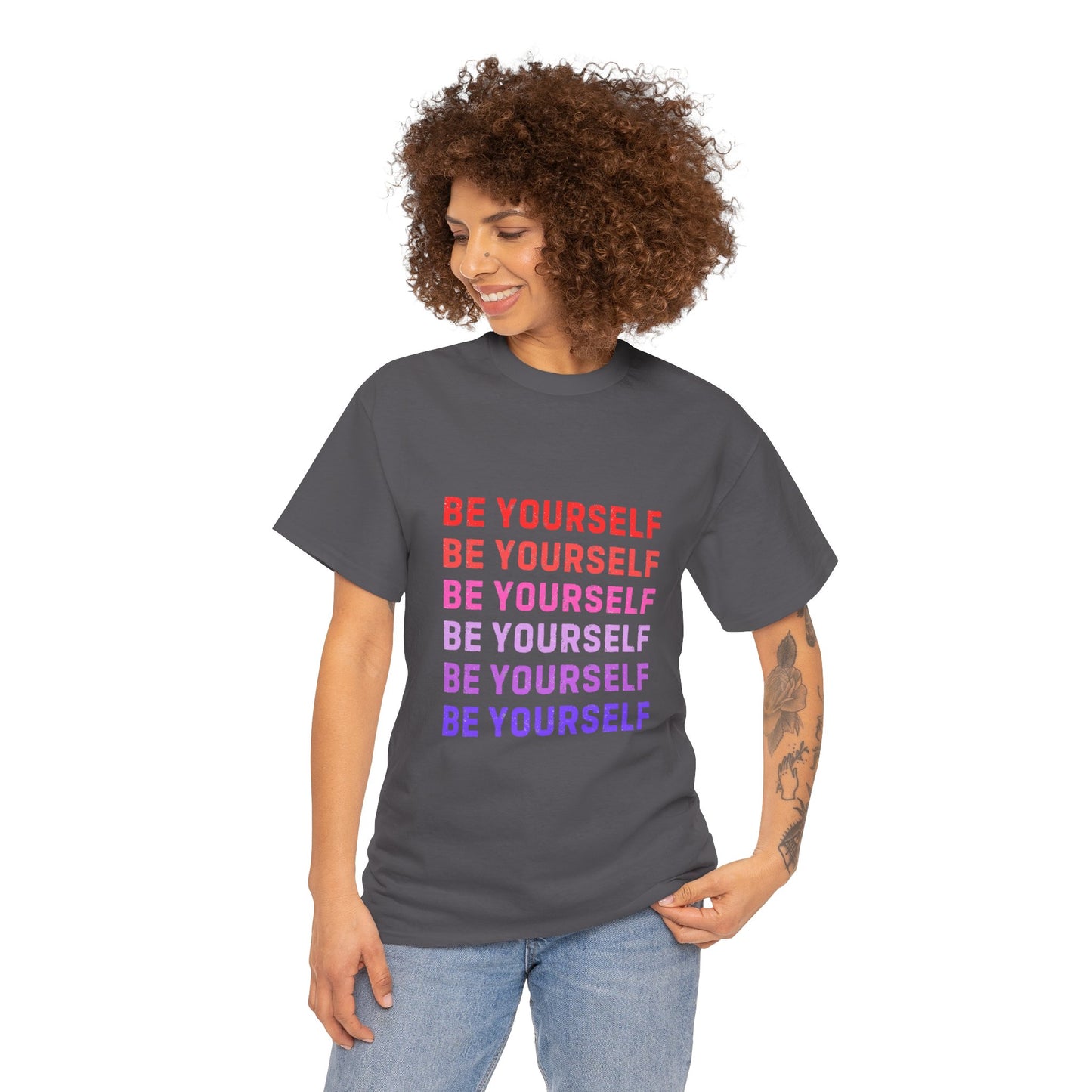 Bold Unisex Tee - Be Yourself Graphic Design