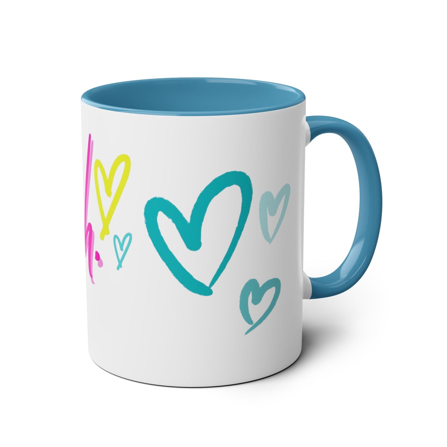 Inspirational Two-Tone Coffee Mug - You Are Enough, Motivational Gift, Self-Care Mug, Coffee Lover Gift, Cheerful Drinkware