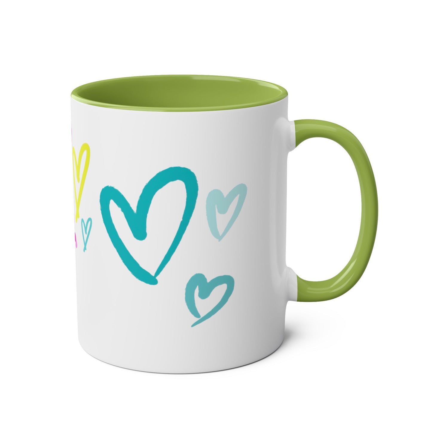Inspirational Two-Tone Coffee Mug - You Are Enough, Motivational Gift, Self-Care Mug, Coffee Lover Gift, Cheerful Drinkware
