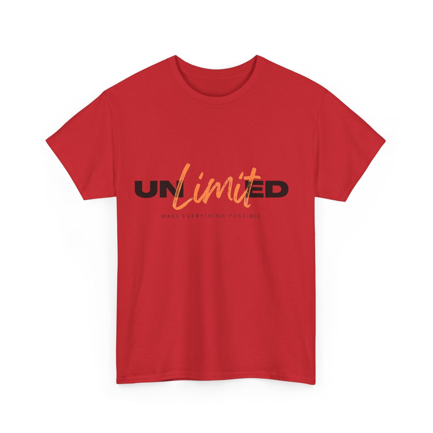 Unlimited Unisex Heavy Cotton Tee - Empowerment Shirt, Gift for Friends, Motivational Clothing, Casual Wear, Everyday T-Shirt