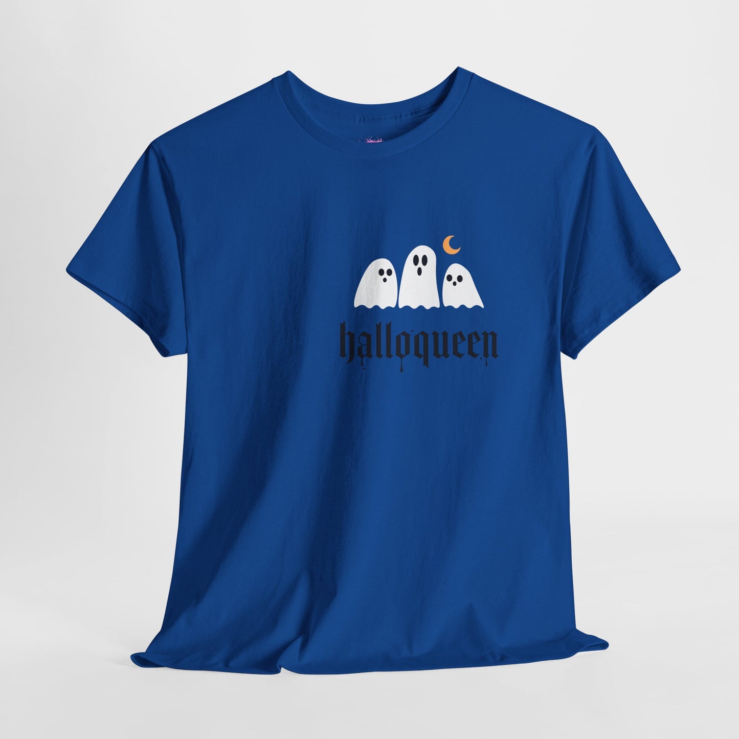 Halloween Ghosts T-Shirt | Unisex Heavy Cotton Tee | Hallowqueen Design | Spooky Season Apparel, Fall Fashion, Halloween Costume