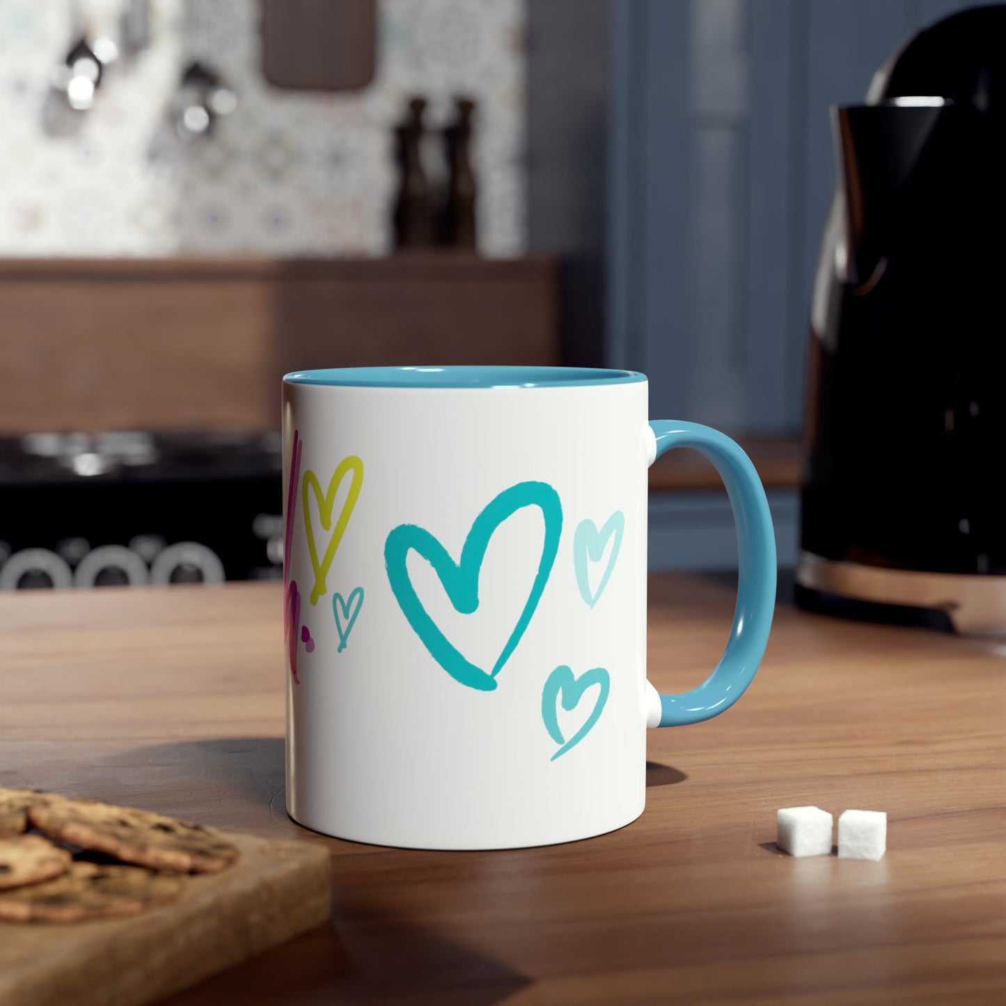 Inspirational Two-Tone Coffee Mug - You Are Enough, Motivational Gift, Self-Care Mug, Coffee Lover Gift, Cheerful Drinkware
