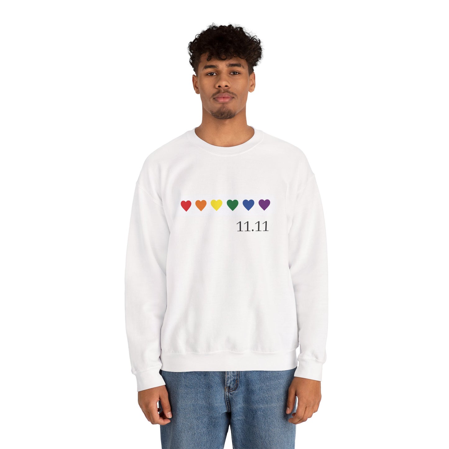 Colorful Hearts Angel Numbers Sweatshirt