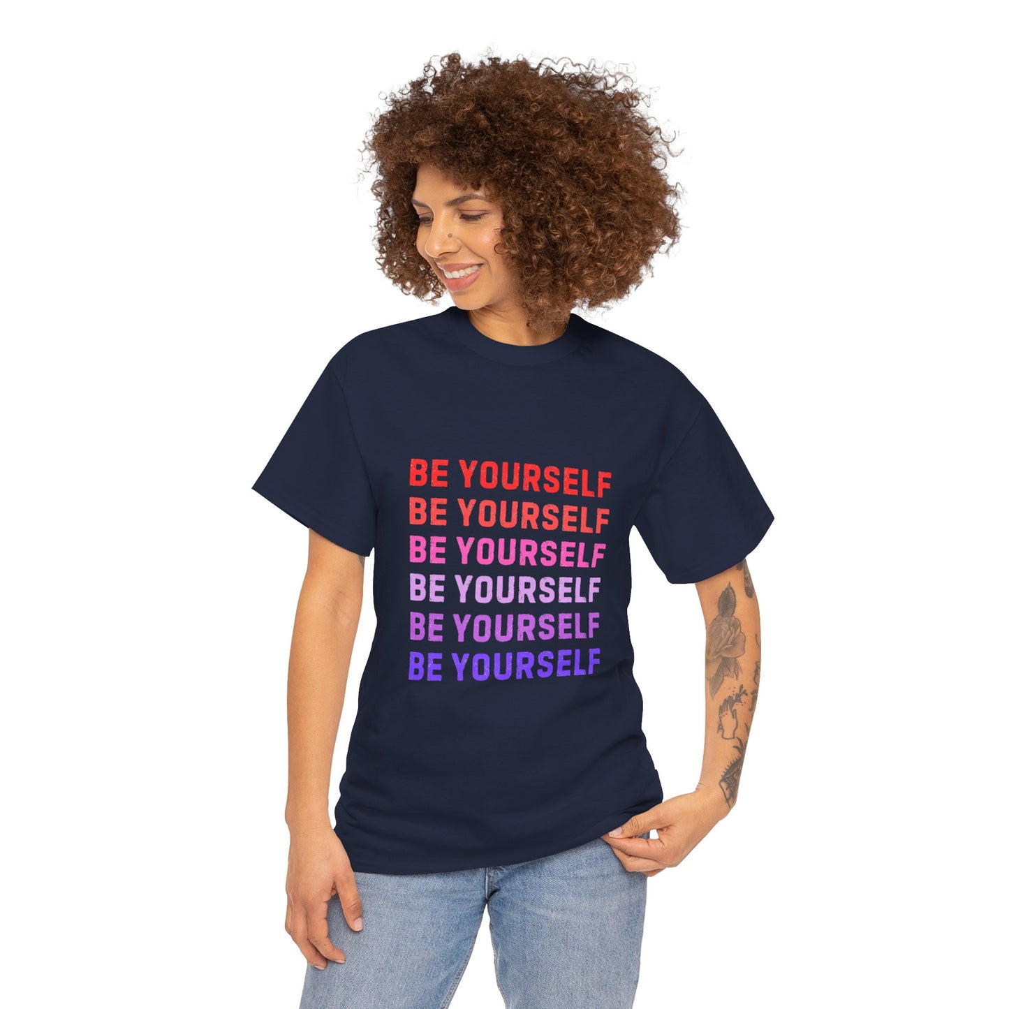 Bold Unisex Tee - Be Yourself Graphic Design