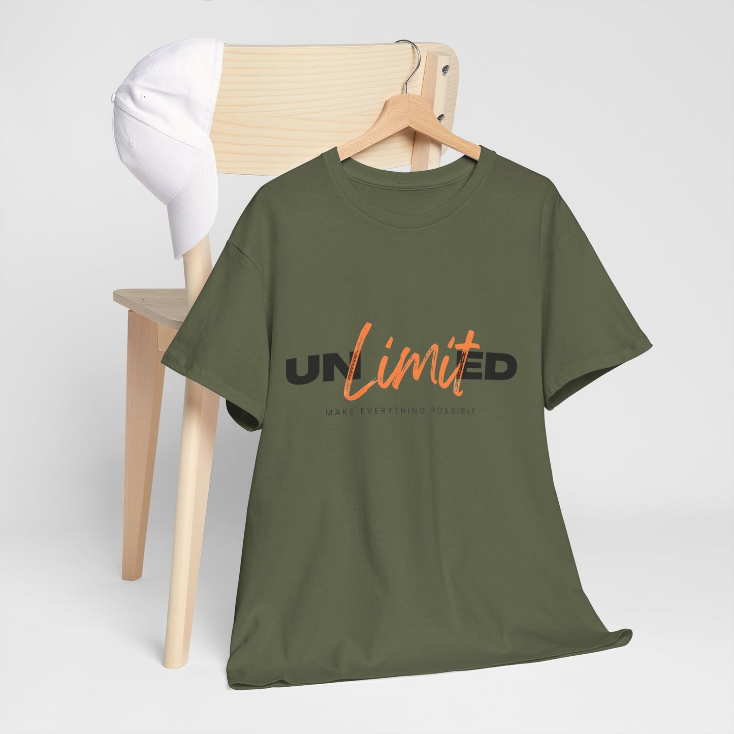 Unlimited Unisex Heavy Cotton Tee - Empowerment Shirt, Gift for Friends, Motivational Clothing, Casual Wear, Everyday T-Shirt