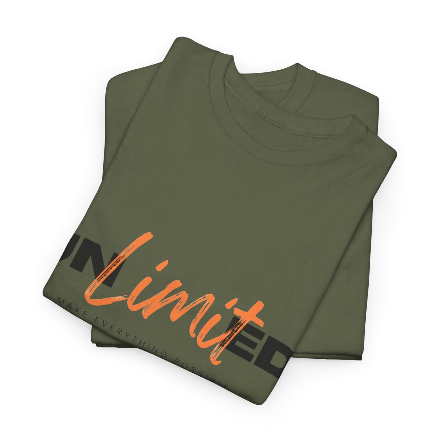 Unlimited Unisex Heavy Cotton Tee - Empowerment Shirt, Gift for Friends, Motivational Clothing, Casual Wear, Everyday T-Shirt