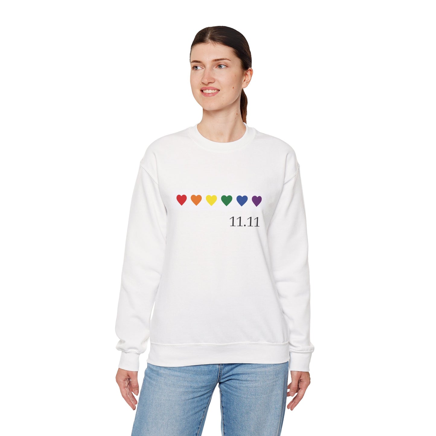 Colorful Hearts Angel Numbers Sweatshirt