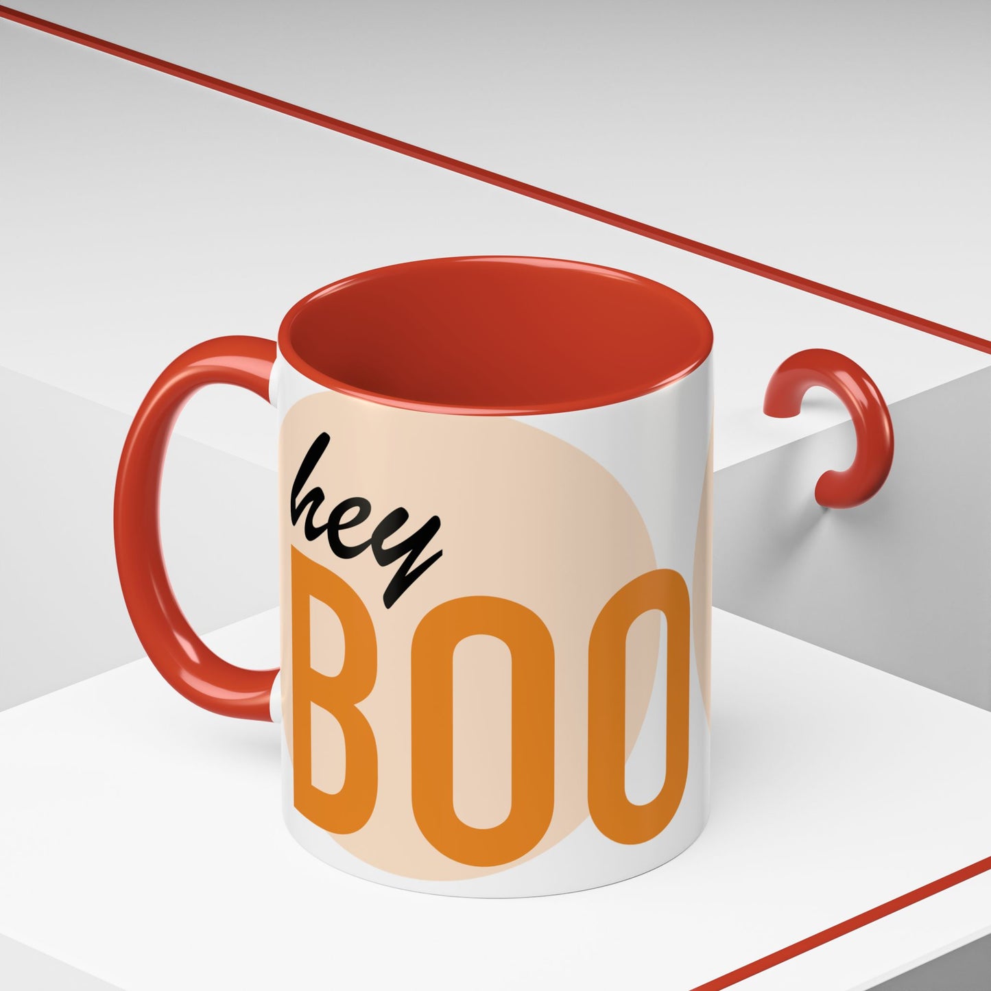 Mug - Hey BOO Halloween Accent Coffee Mug (11, 15oz)