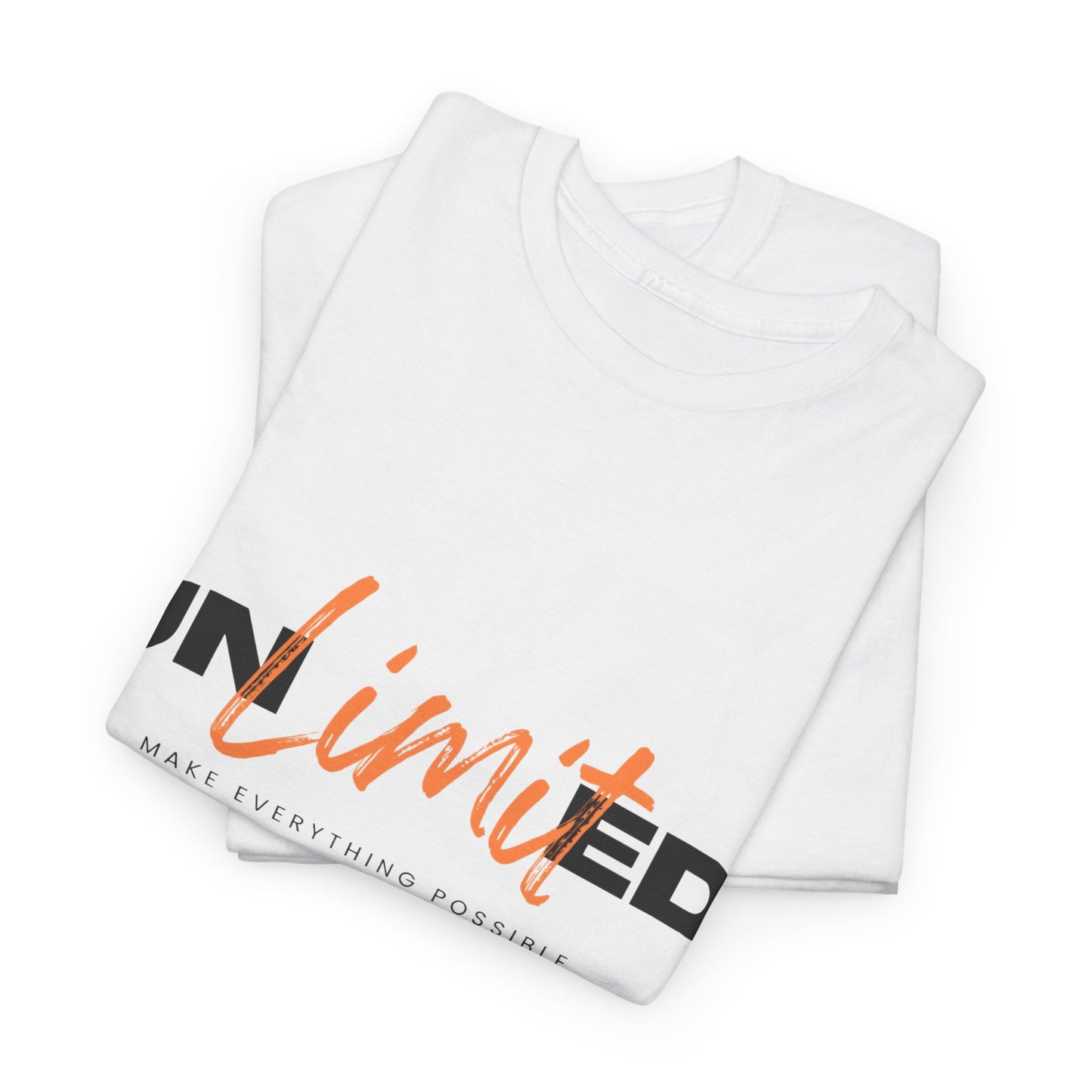 Unlimited Unisex Heavy Cotton Tee - Empowerment Shirt, Gift for Friends, Motivational Clothing, Casual Wear, Everyday T-Shirt