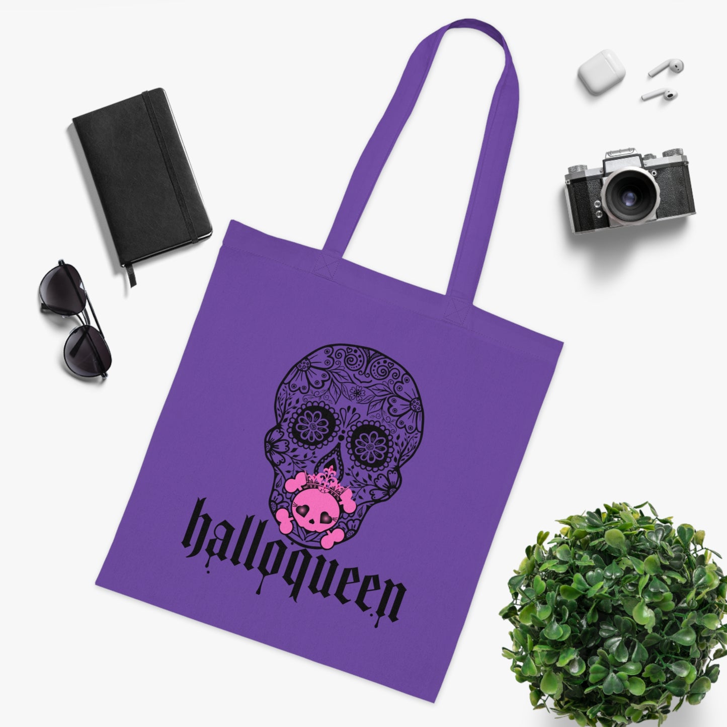 Cotton Tote HalloQueen Vibes