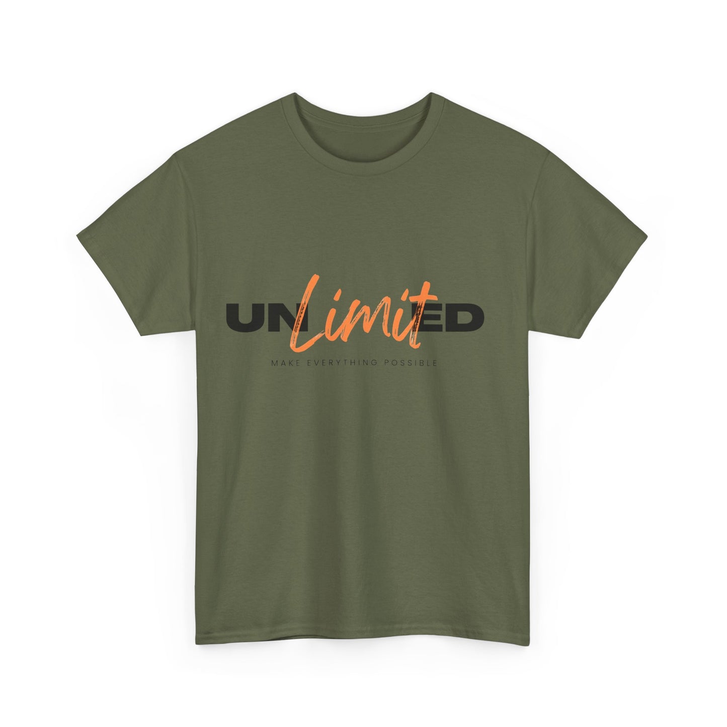 Unlimited Unisex Heavy Cotton Tee - Empowerment Shirt, Gift for Friends, Motivational Clothing, Casual Wear, Everyday T-Shirt