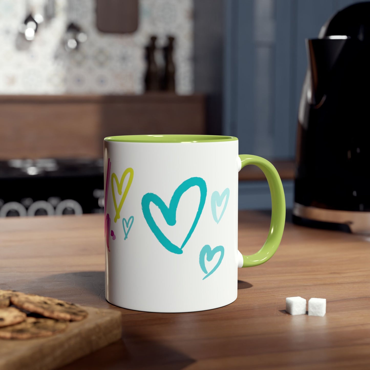 Inspirational Two-Tone Coffee Mug - You Are Enough, Motivational Gift, Self-Care Mug, Coffee Lover Gift, Cheerful Drinkware