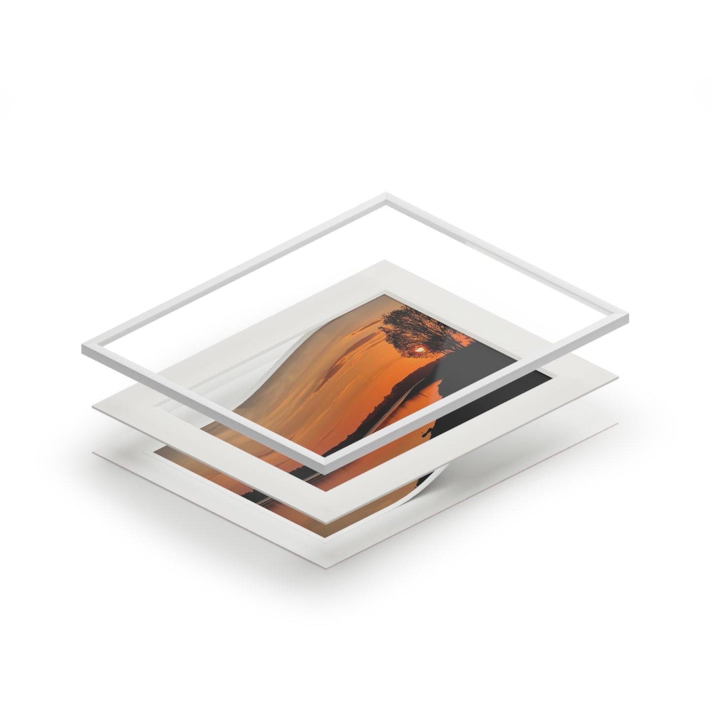 Art Print: Tranquil Scottish Sunset
