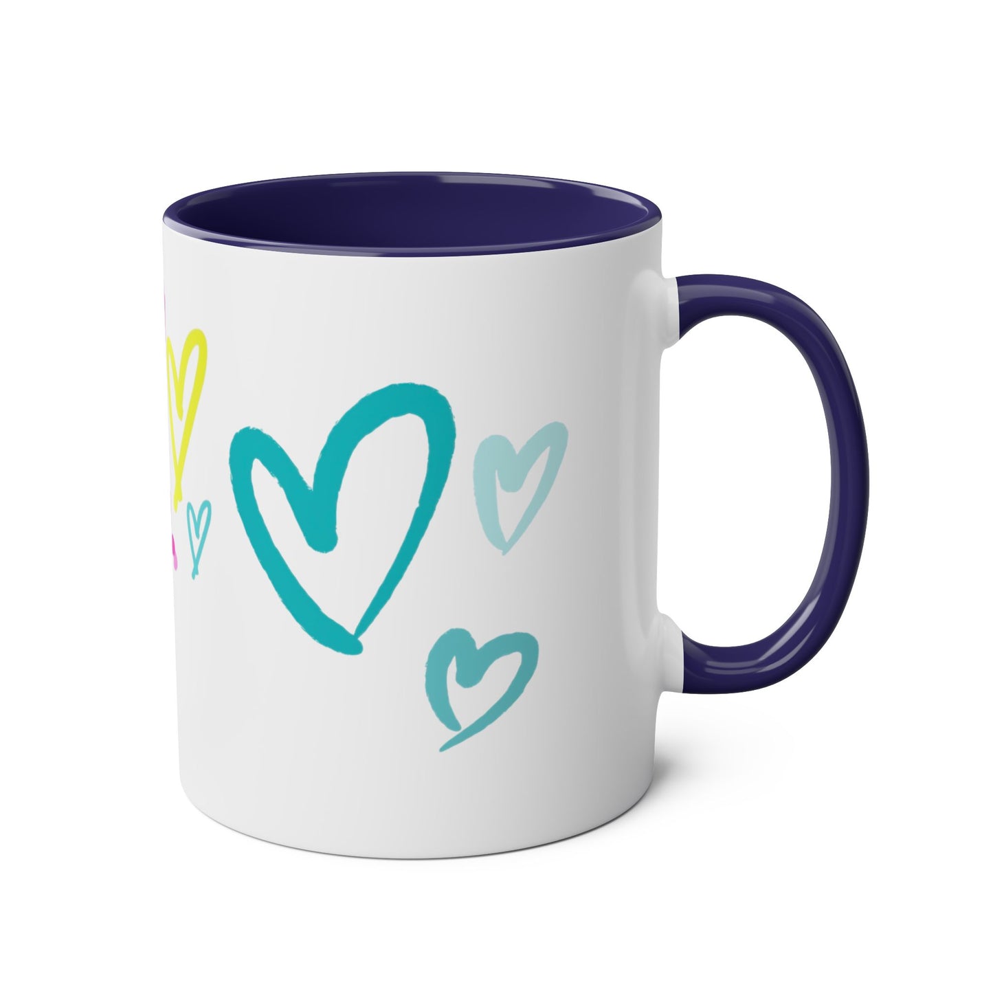 Inspirational Two-Tone Coffee Mug - You Are Enough, Motivational Gift, Self-Care Mug, Coffee Lover Gift, Cheerful Drinkware