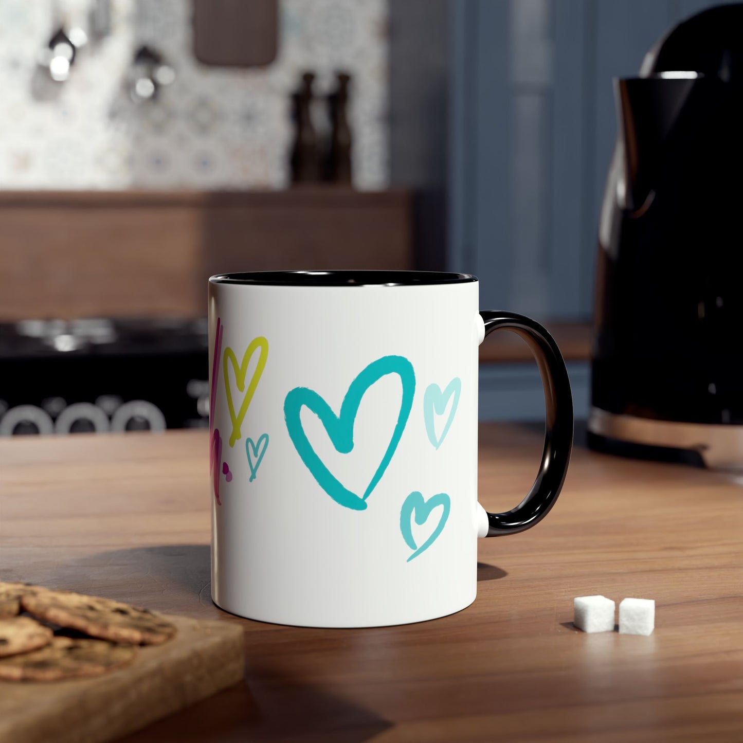 Inspirational Two-Tone Coffee Mug - You Are Enough, Motivational Gift, Self-Care Mug, Coffee Lover Gift, Cheerful Drinkware