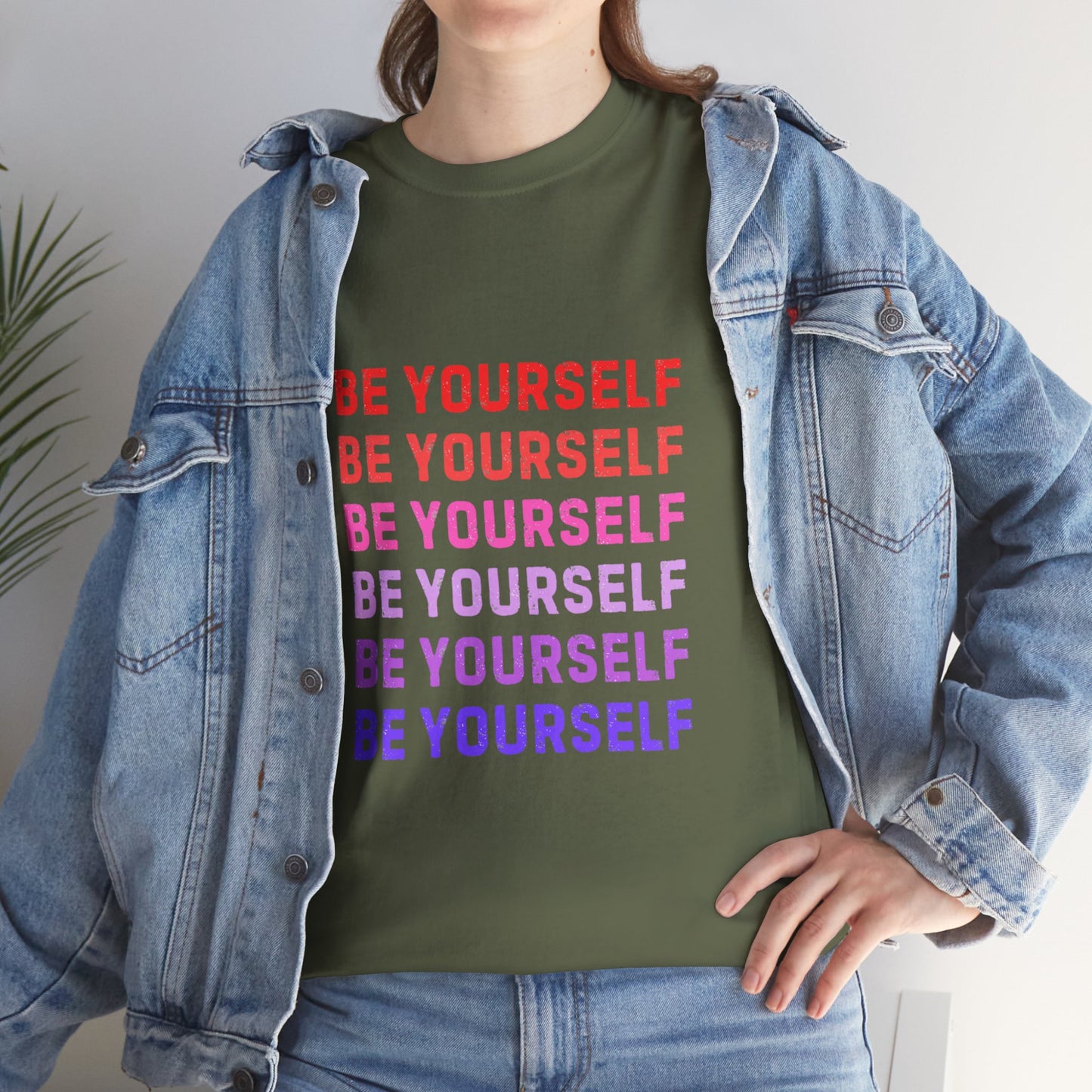 Bold Unisex Tee - Be Yourself Graphic Design
