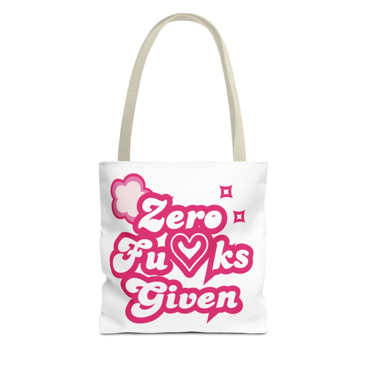Zero F*cks Given Tote Bag - Fun and Sassy Statement Bag for Everyday Use!