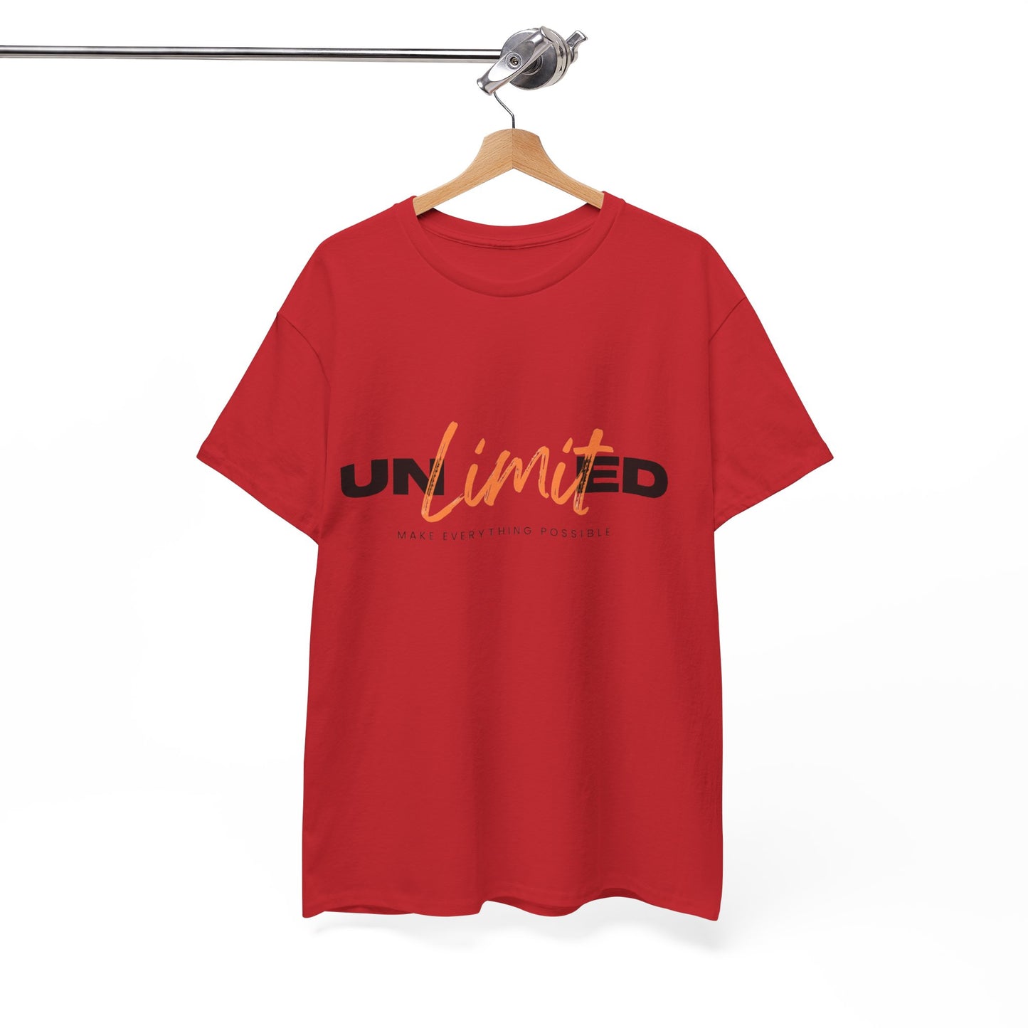 Unlimited Unisex Heavy Cotton Tee - Empowerment Shirt, Gift for Friends, Motivational Clothing, Casual Wear, Everyday T-Shirt
