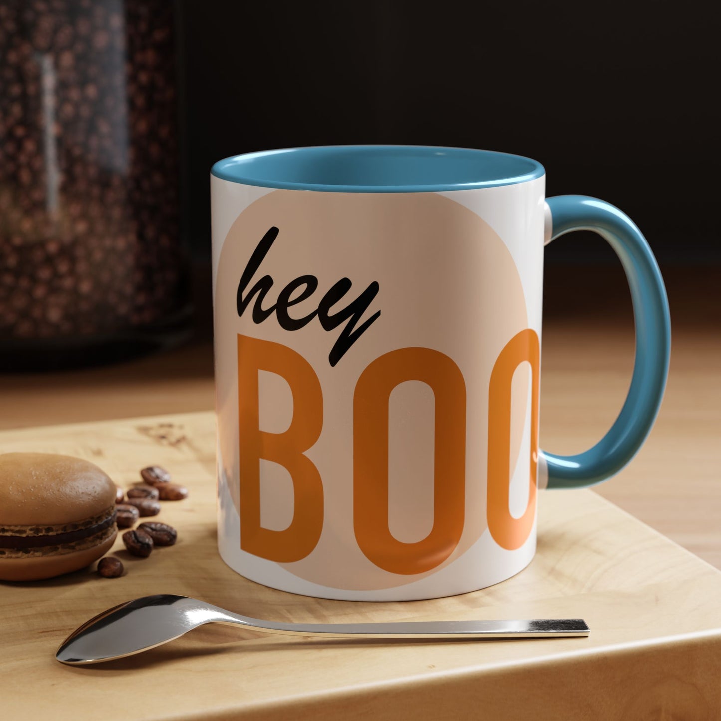 Mug - Hey BOO Halloween Accent Coffee Mug (11, 15oz)