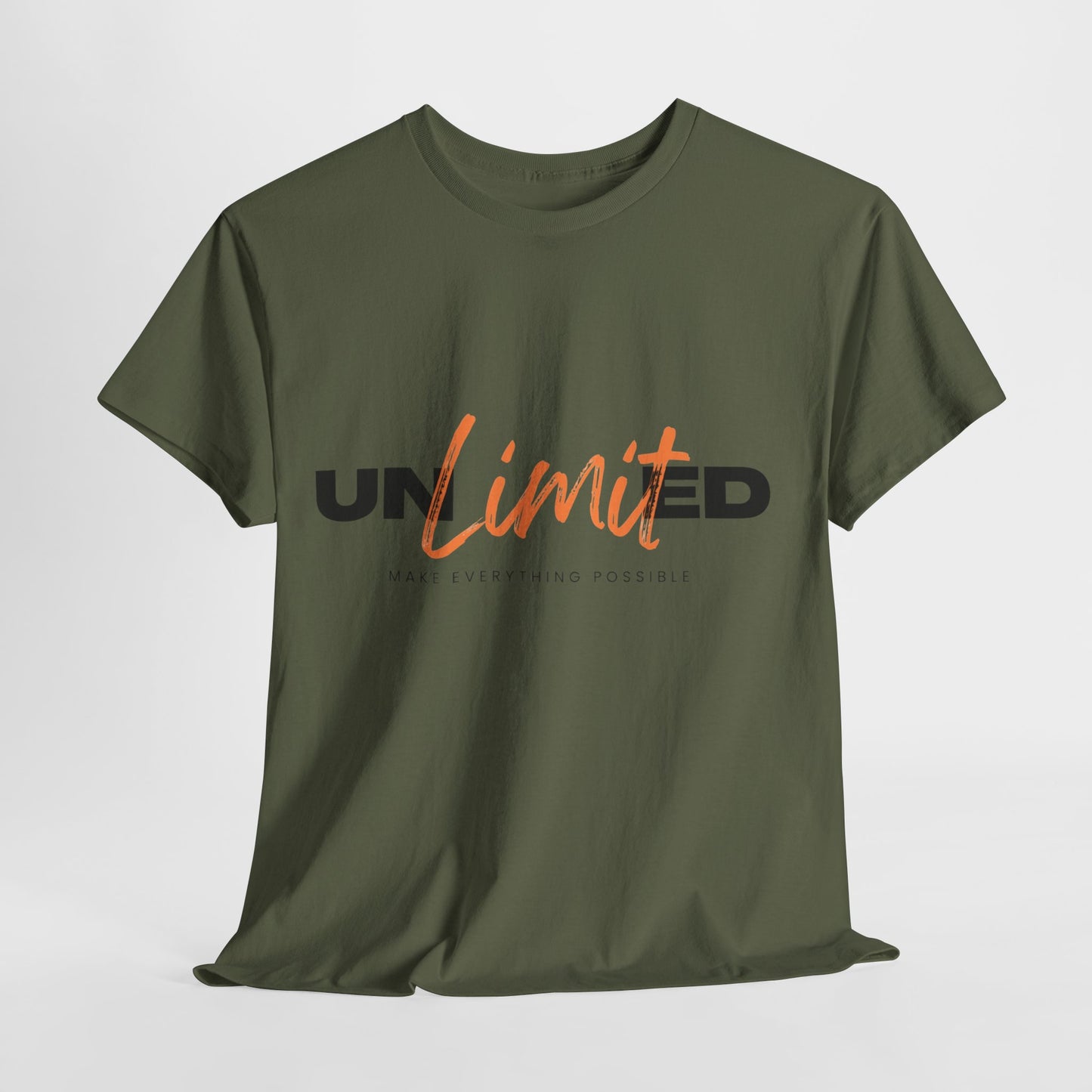 Unlimited Unisex Heavy Cotton Tee - Empowerment Shirt, Gift for Friends, Motivational Clothing, Casual Wear, Everyday T-Shirt