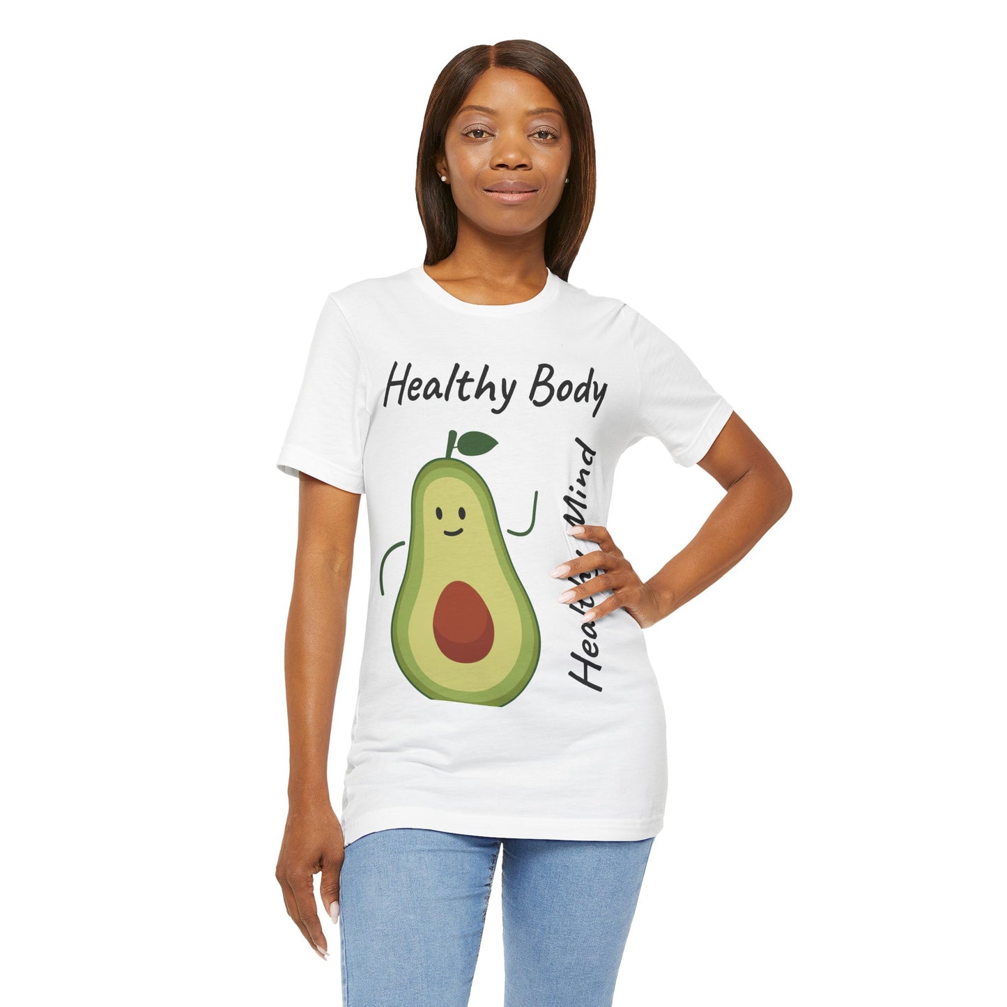 Healthy Body Healthy Mind AvacadoTee - Unisex Jersey Short Sleeve T-Shirt