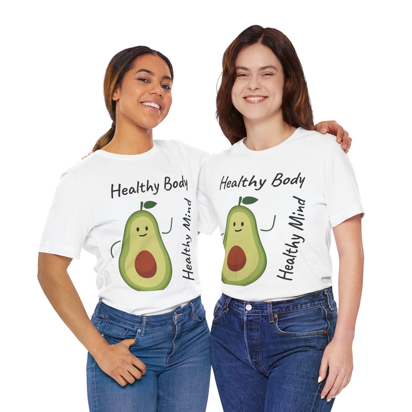 Healthy Body Healthy Mind AvacadoTee - Unisex Jersey Short Sleeve T-Shirt
