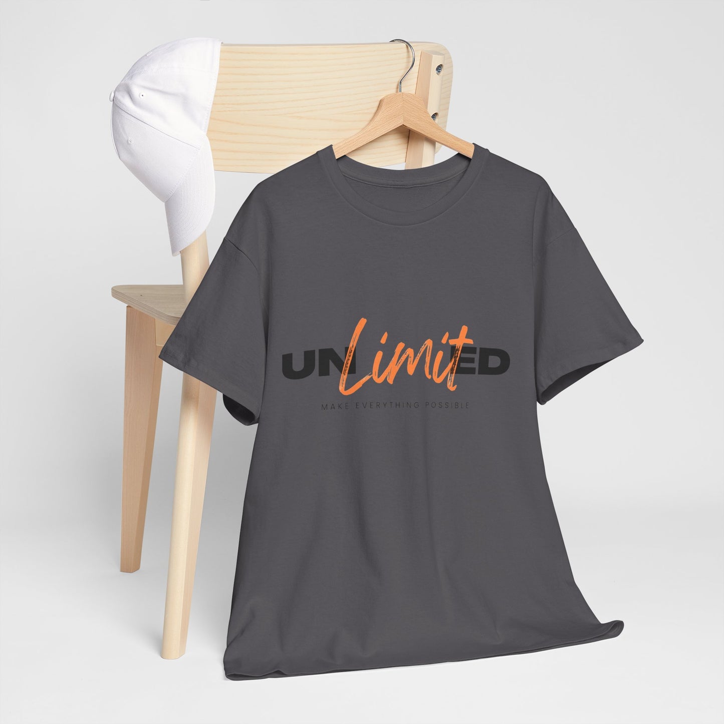 Unlimited Unisex Heavy Cotton Tee - Empowerment Shirt, Gift for Friends, Motivational Clothing, Casual Wear, Everyday T-Shirt
