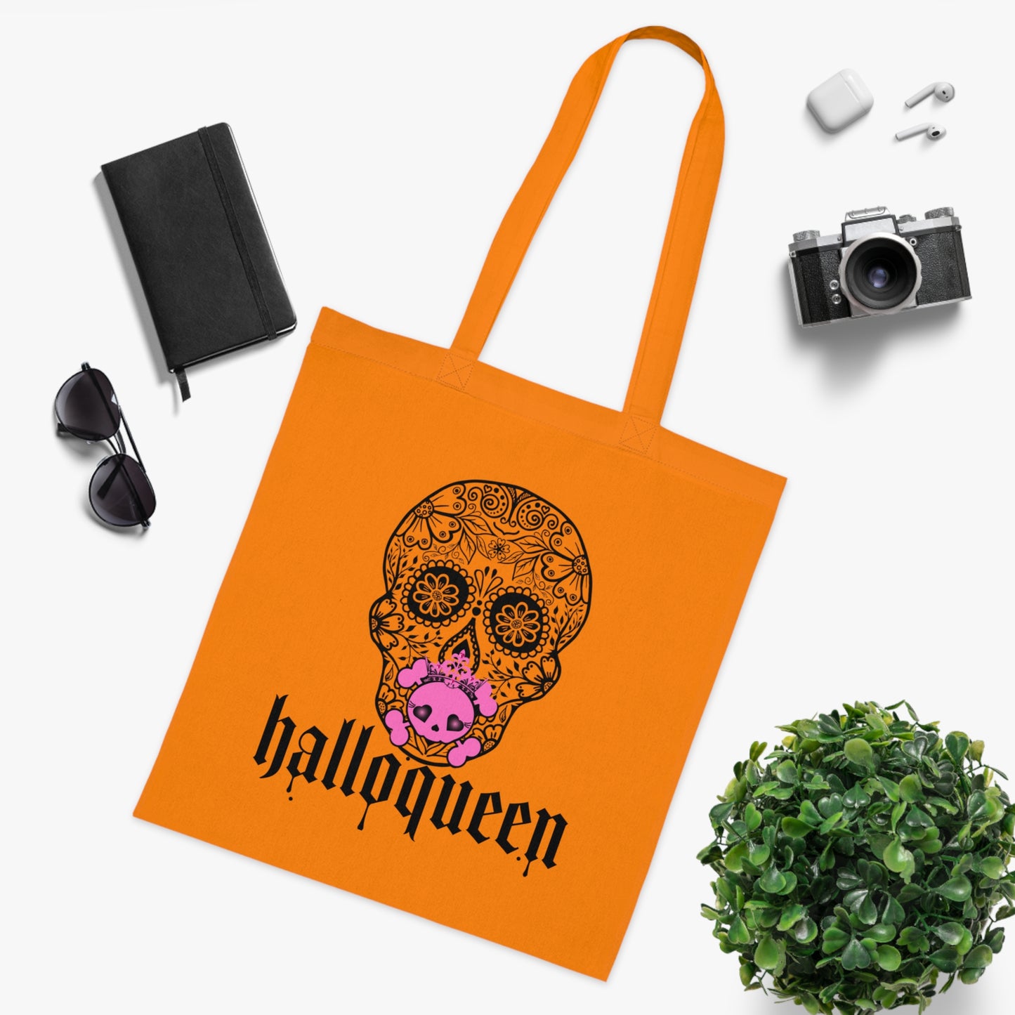 Cotton Tote HalloQueen Vibes