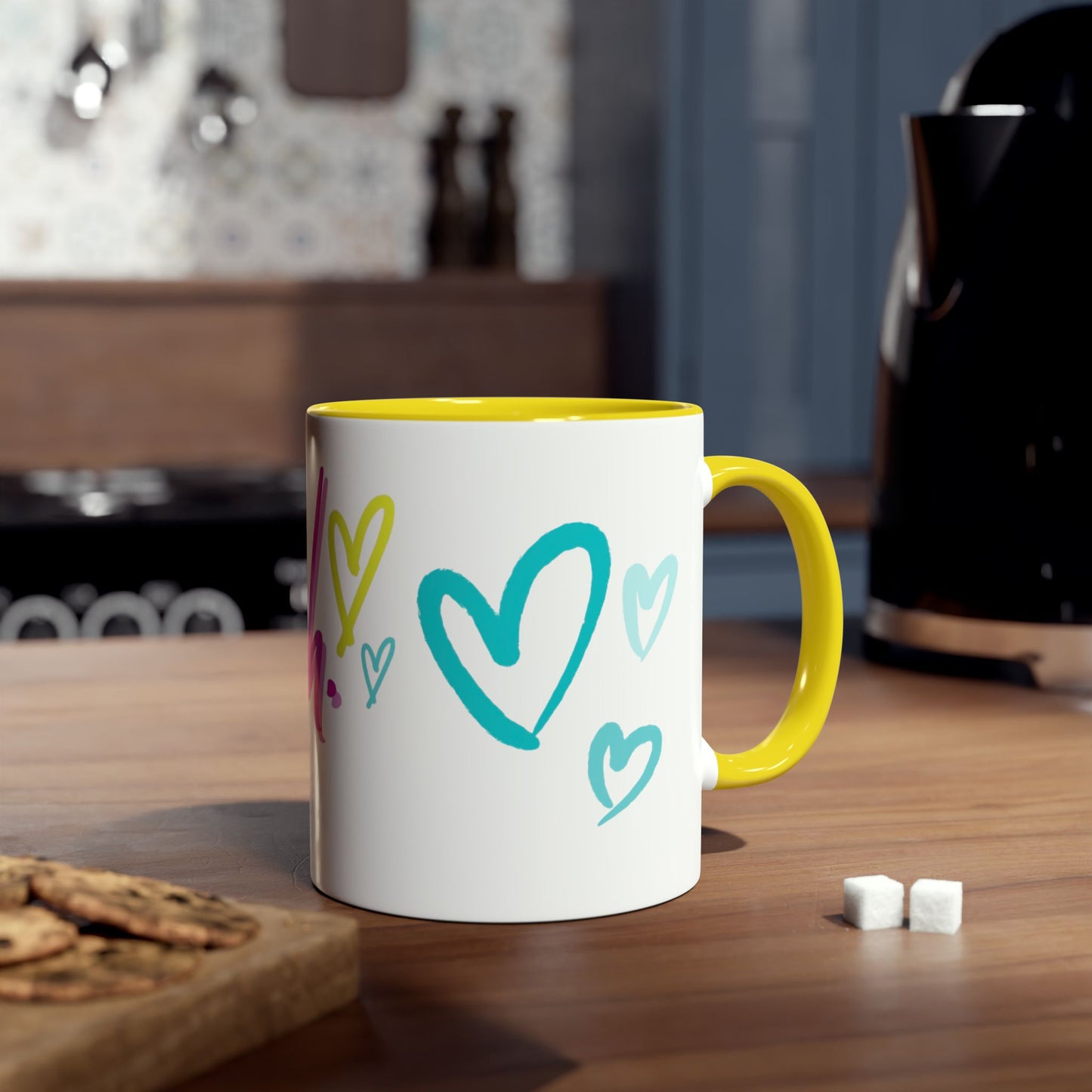 Inspirational Two-Tone Coffee Mug - You Are Enough, Motivational Gift, Self-Care Mug, Coffee Lover Gift, Cheerful Drinkware