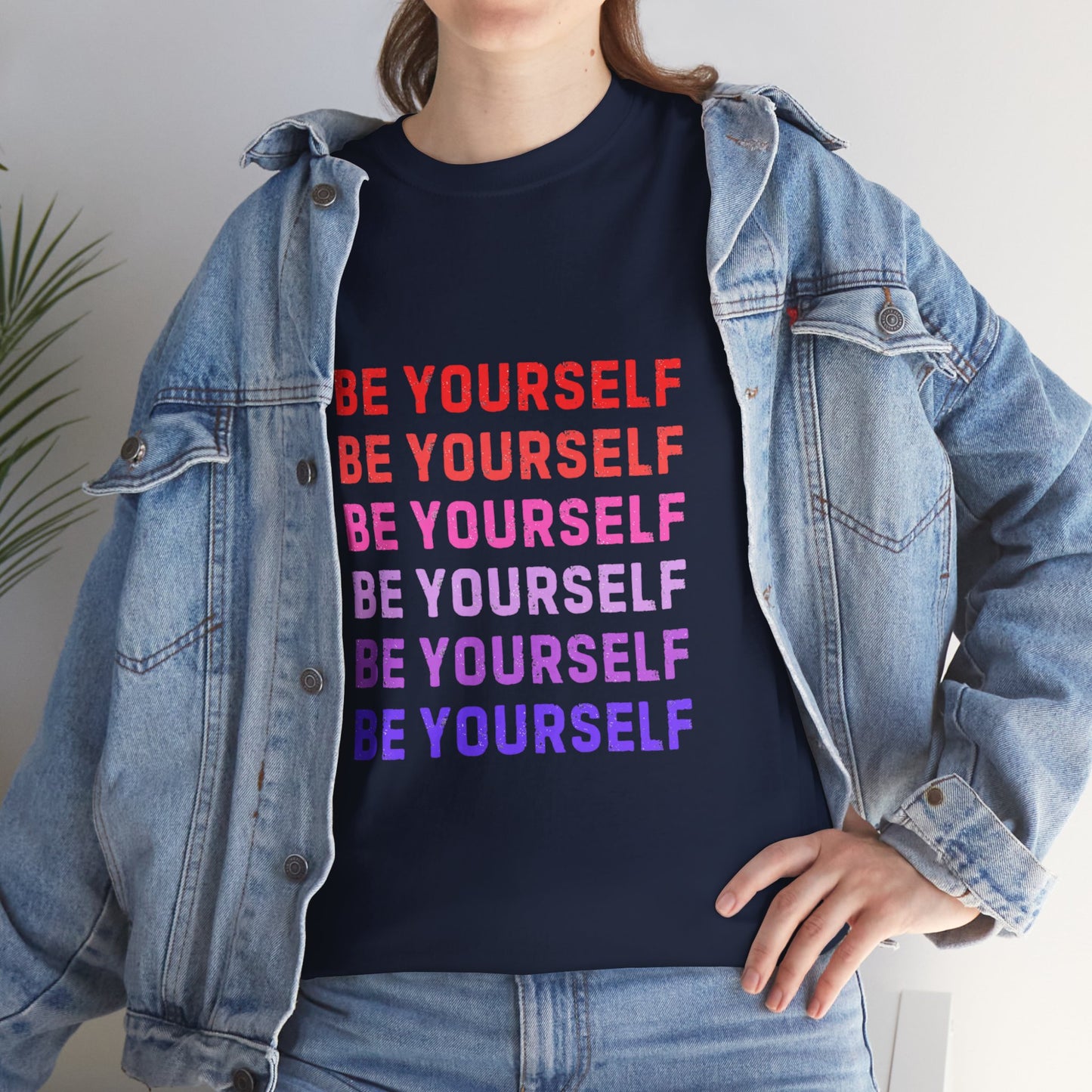 Bold Unisex Tee - Be Yourself Graphic Design