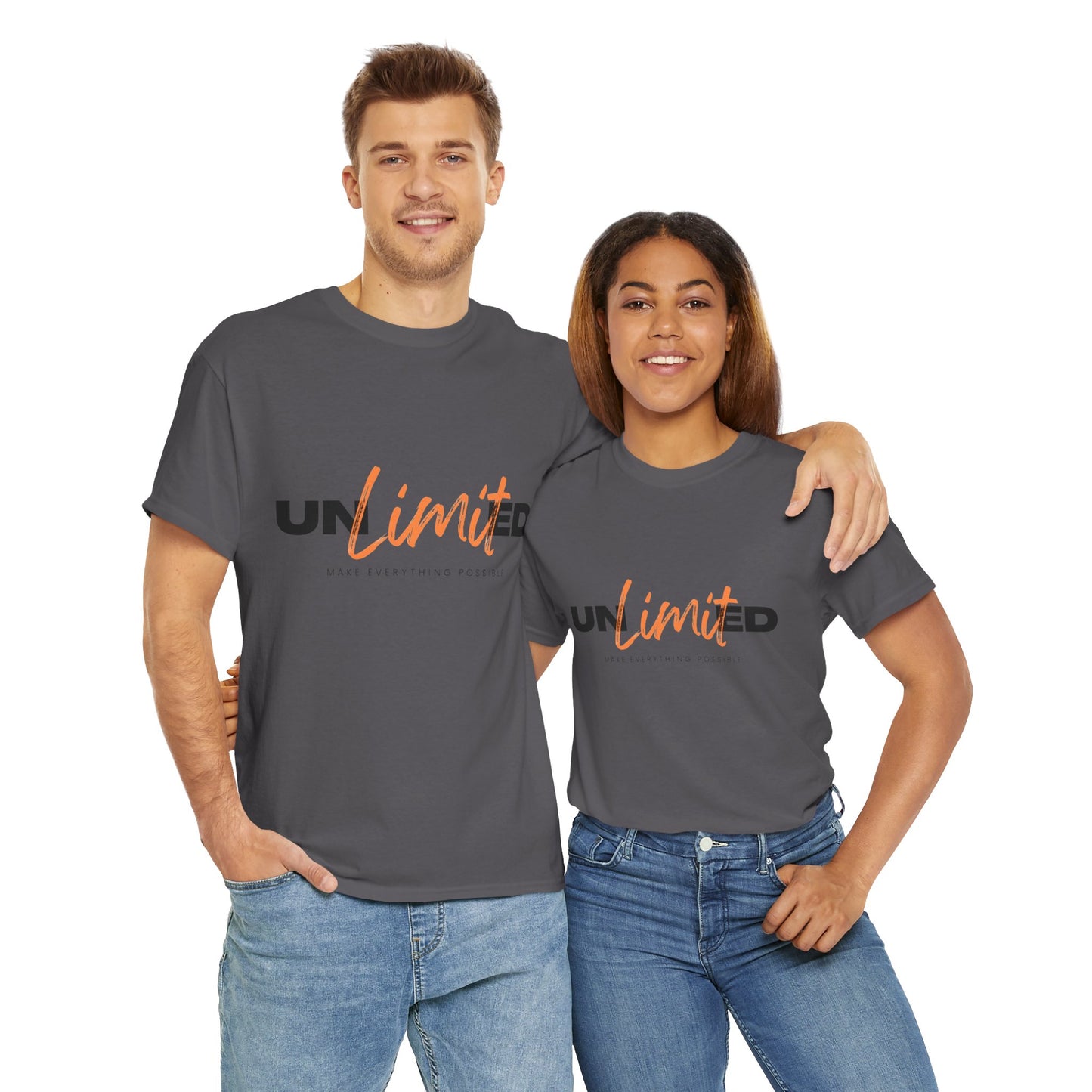 Unlimited Unisex Heavy Cotton Tee - Empowerment Shirt, Gift for Friends, Motivational Clothing, Casual Wear, Everyday T-Shirt