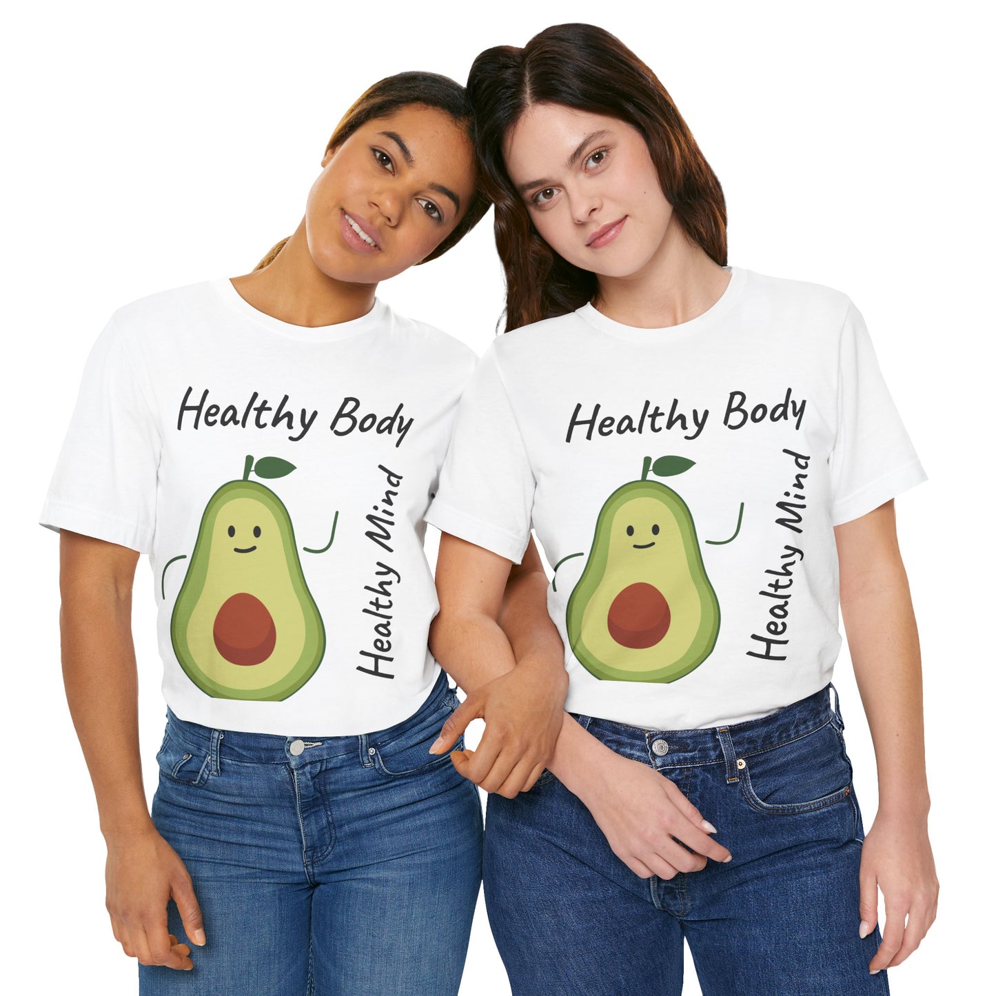 Healthy Body Healthy Mind AvacadoTee - Unisex Jersey Short Sleeve T-Shirt