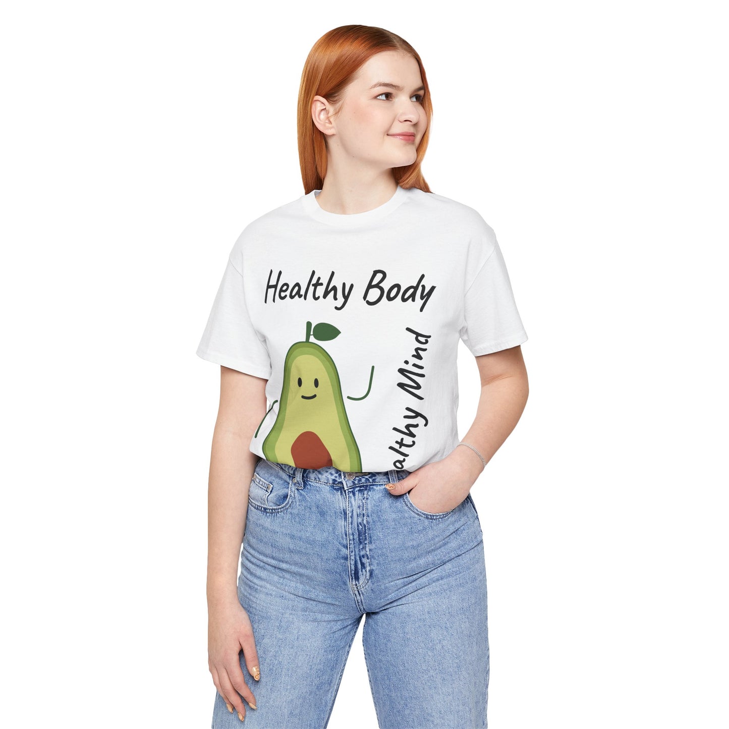 Healthy Body Healthy Mind AvacadoTee - Unisex Jersey Short Sleeve T-Shirt