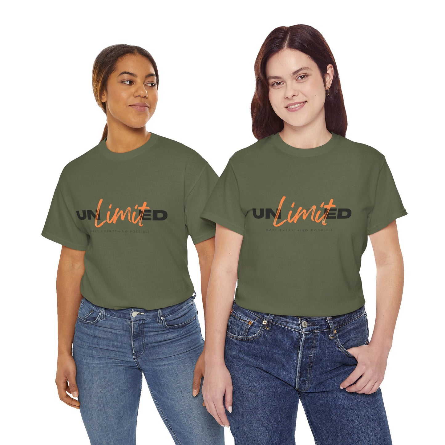 Unlimited Unisex Heavy Cotton Tee - Empowerment Shirt, Gift for Friends, Motivational Clothing, Casual Wear, Everyday T-Shirt