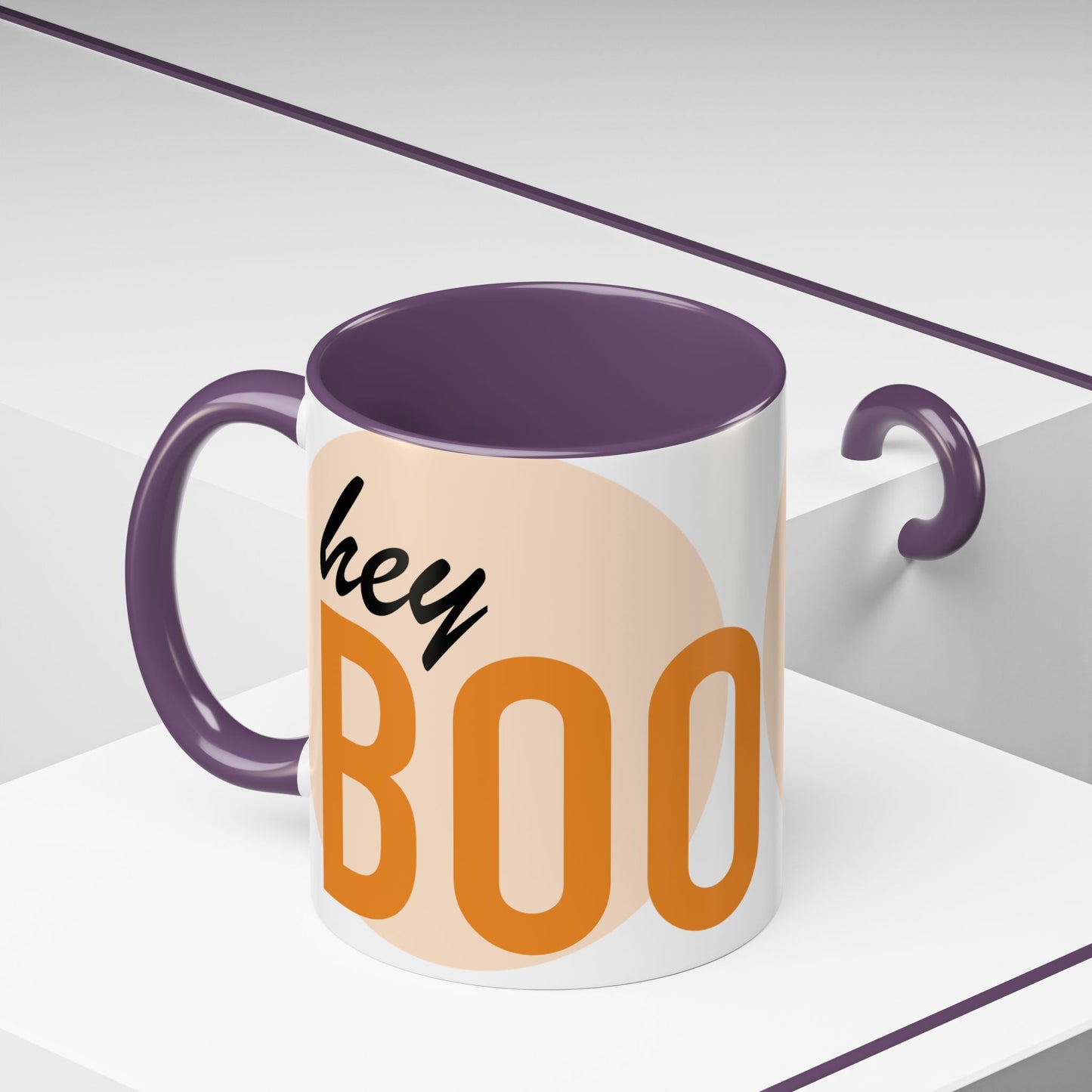 Mug - Hey BOO Halloween Accent Coffee Mug (11, 15oz)