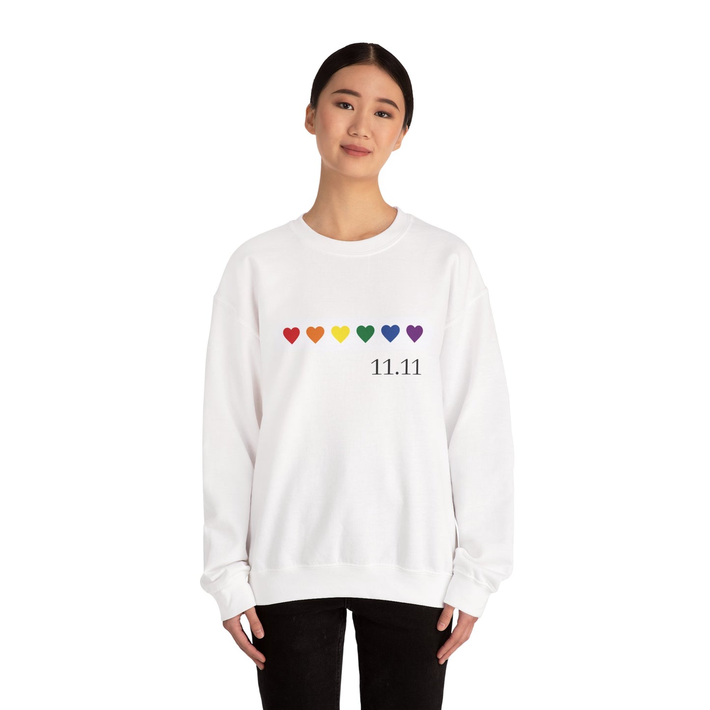 Colorful Hearts Angel Numbers Sweatshirt