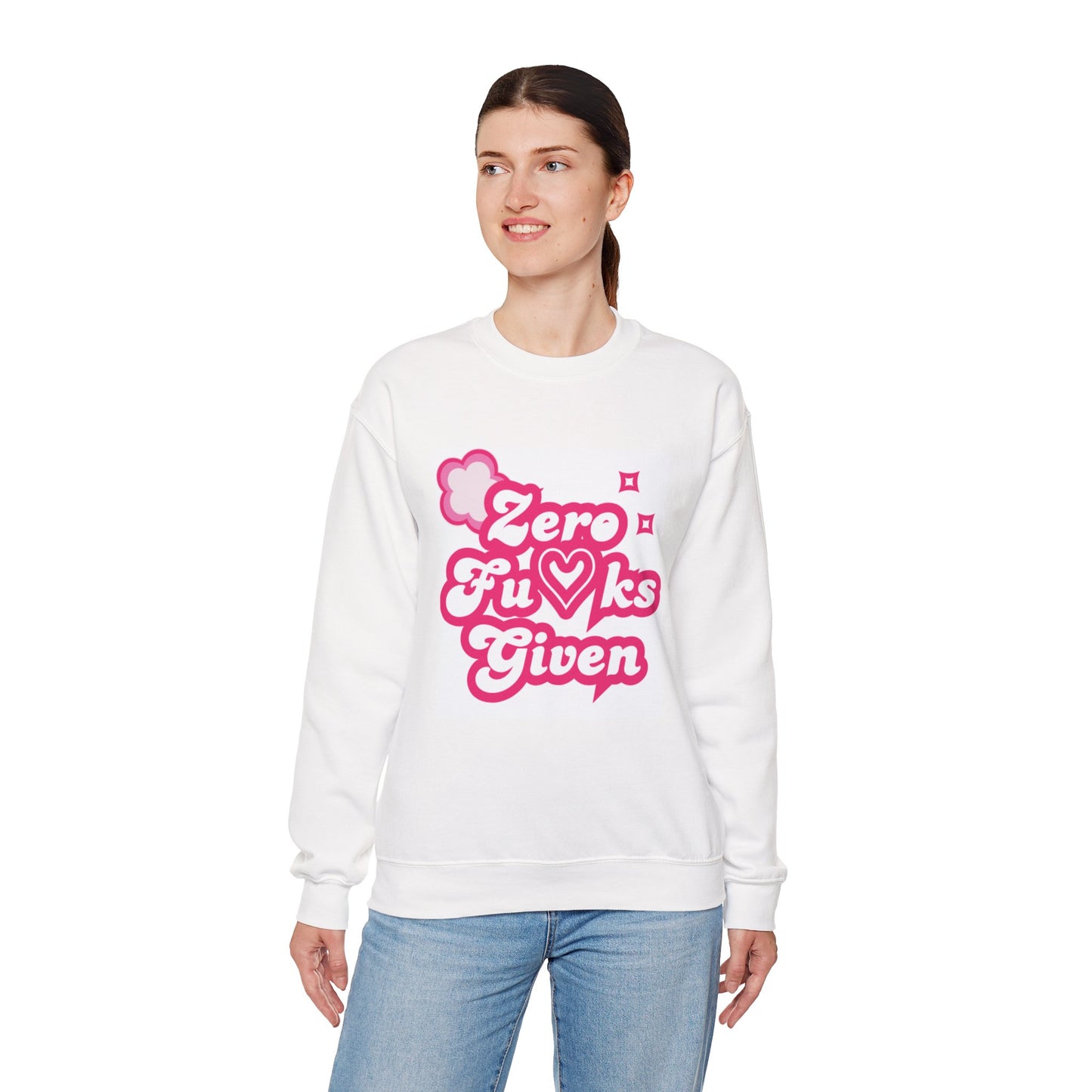 Pink Zero F*cks Given Sweatshirt