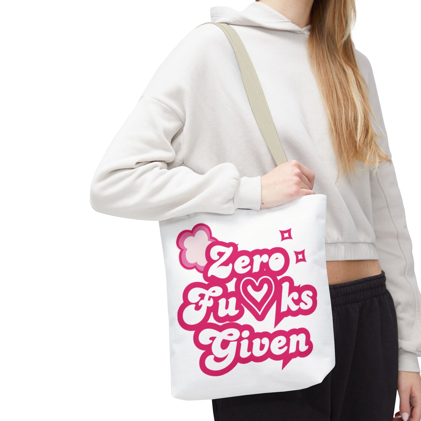 Zero F*cks Given Tote Bag - Fun and Sassy Statement Bag for Everyday Use!
